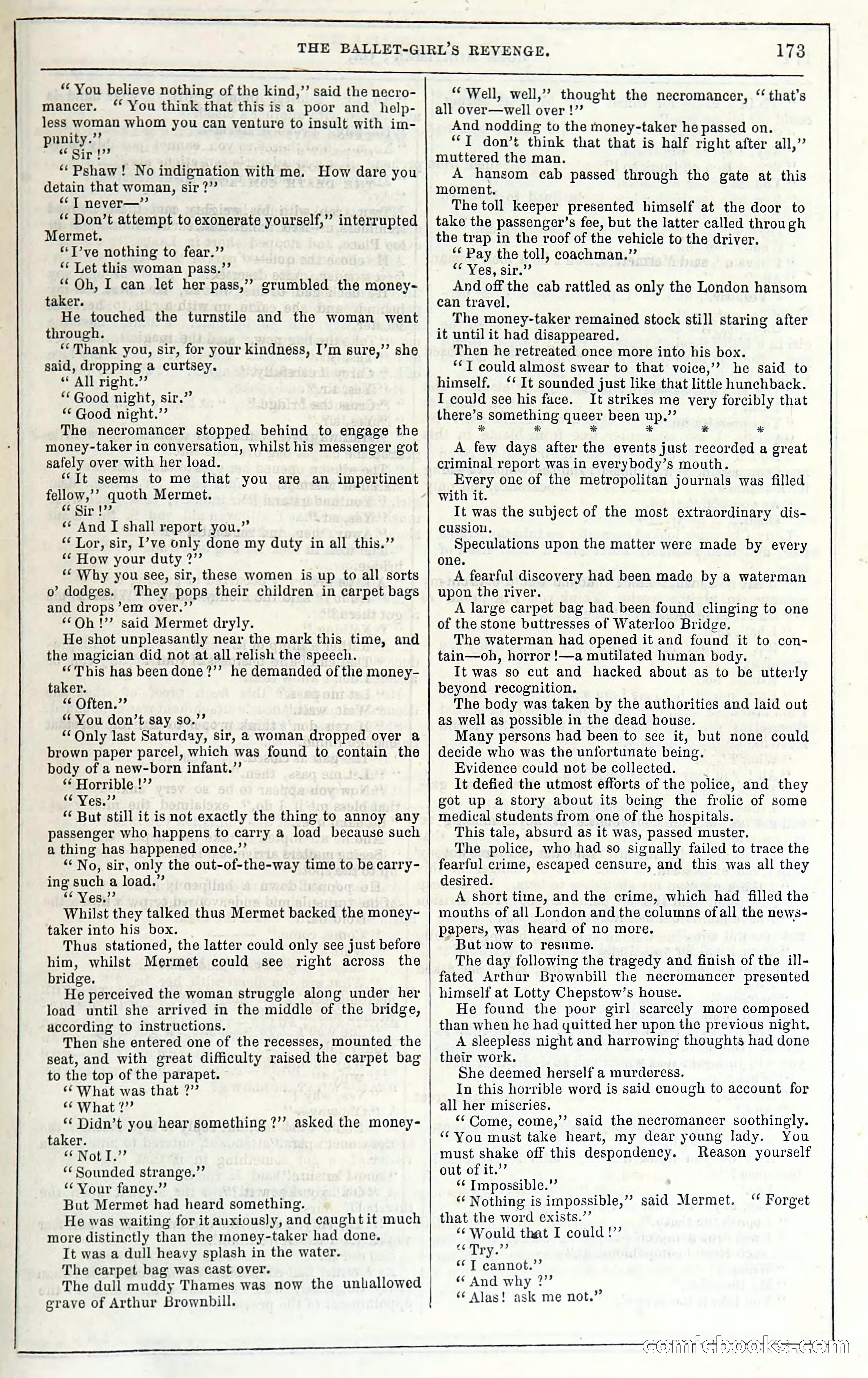Rose Mortimer; Or, The Ballet-Girl's Revenge — page 179: Penny Dreadfuls, 1865