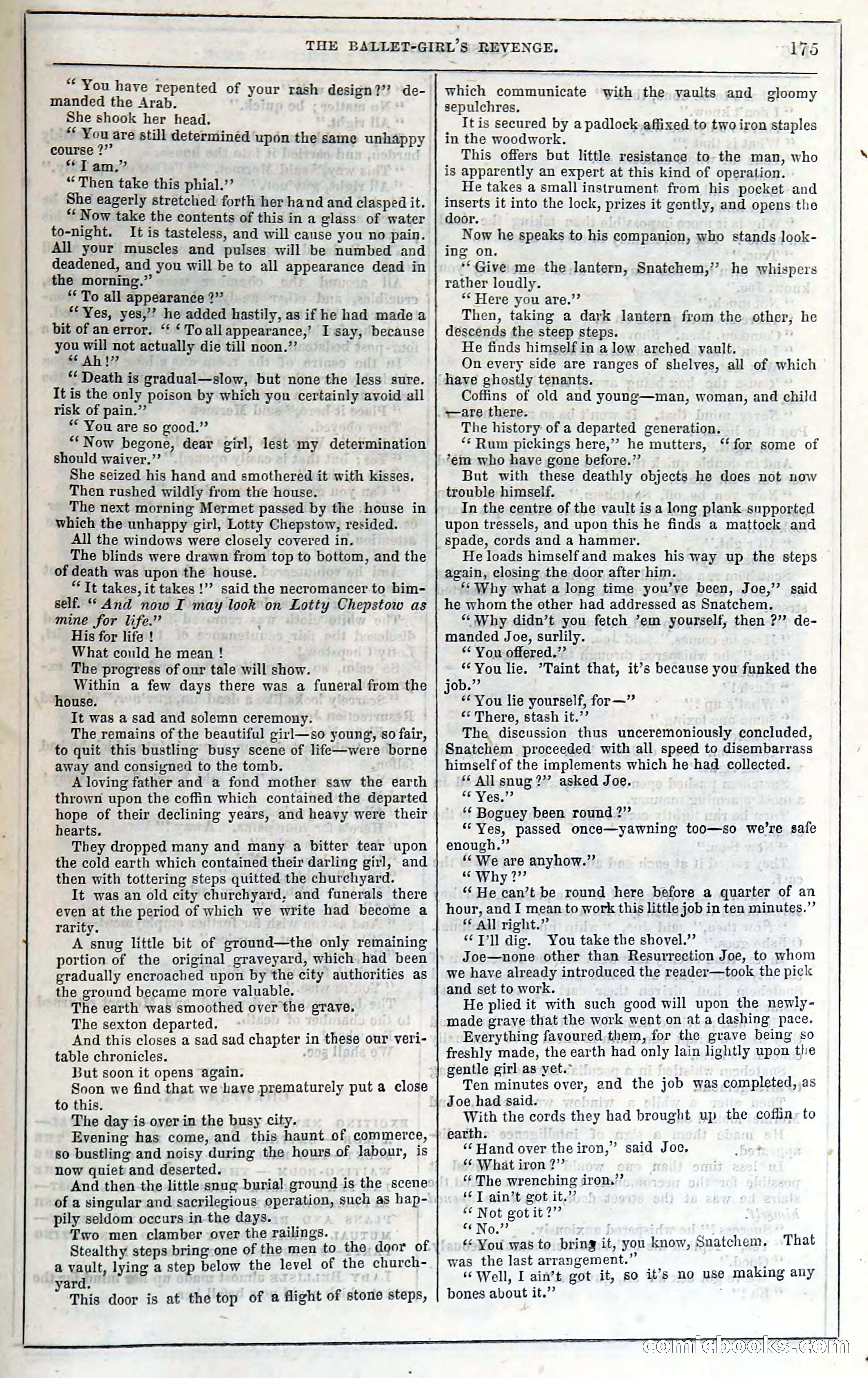 Rose Mortimer; Or, The Ballet-Girl's Revenge — page 181: Penny Dreadfuls, 1865