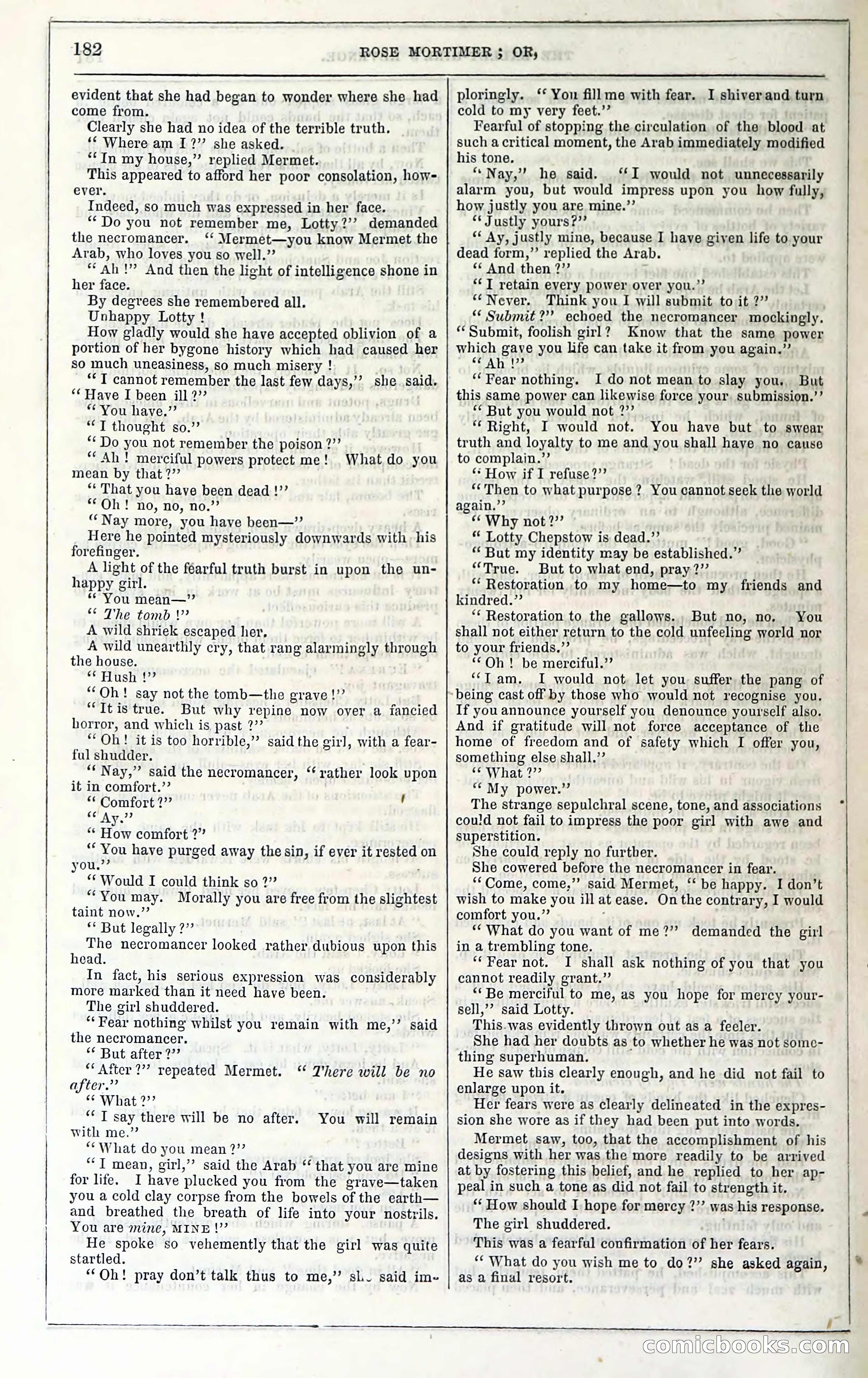 Rose Mortimer; Or, The Ballet-Girl's Revenge — page 188: Penny Dreadfuls, 1865