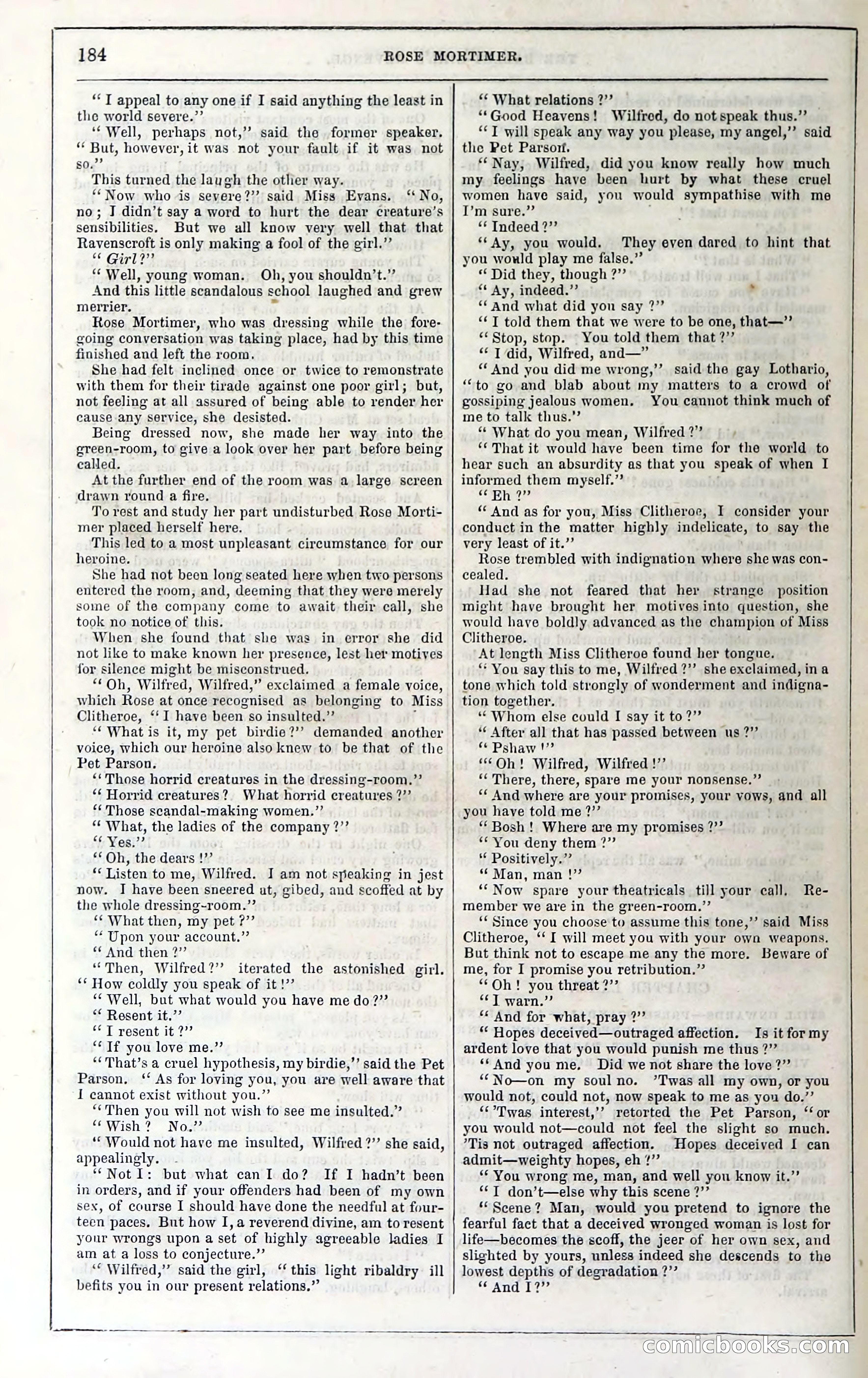 Rose Mortimer; Or, The Ballet-Girl's Revenge — page 190: Penny Dreadfuls, 1865