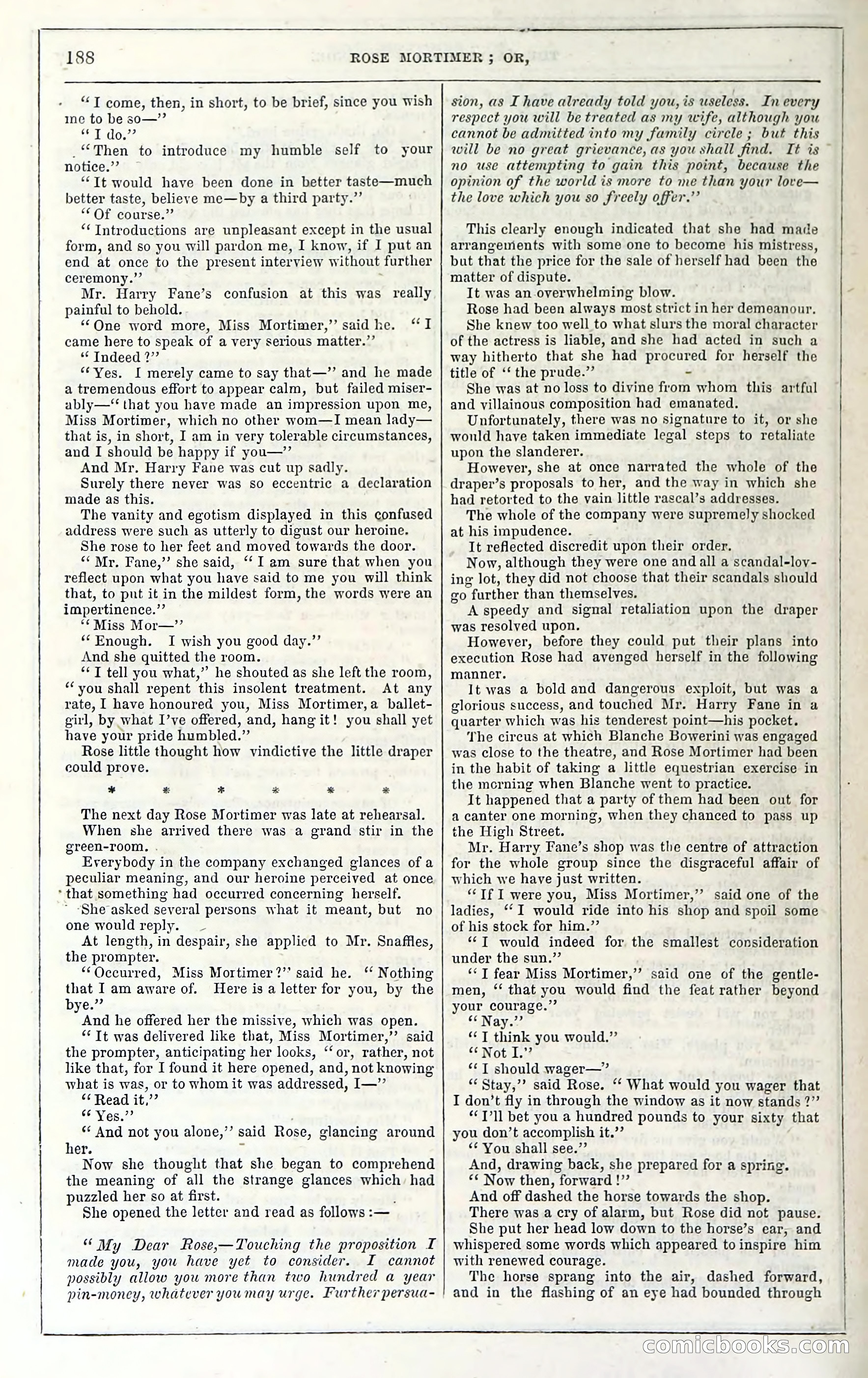 Rose Mortimer; Or, The Ballet-Girl's Revenge — page 194: Penny Dreadfuls, 1865