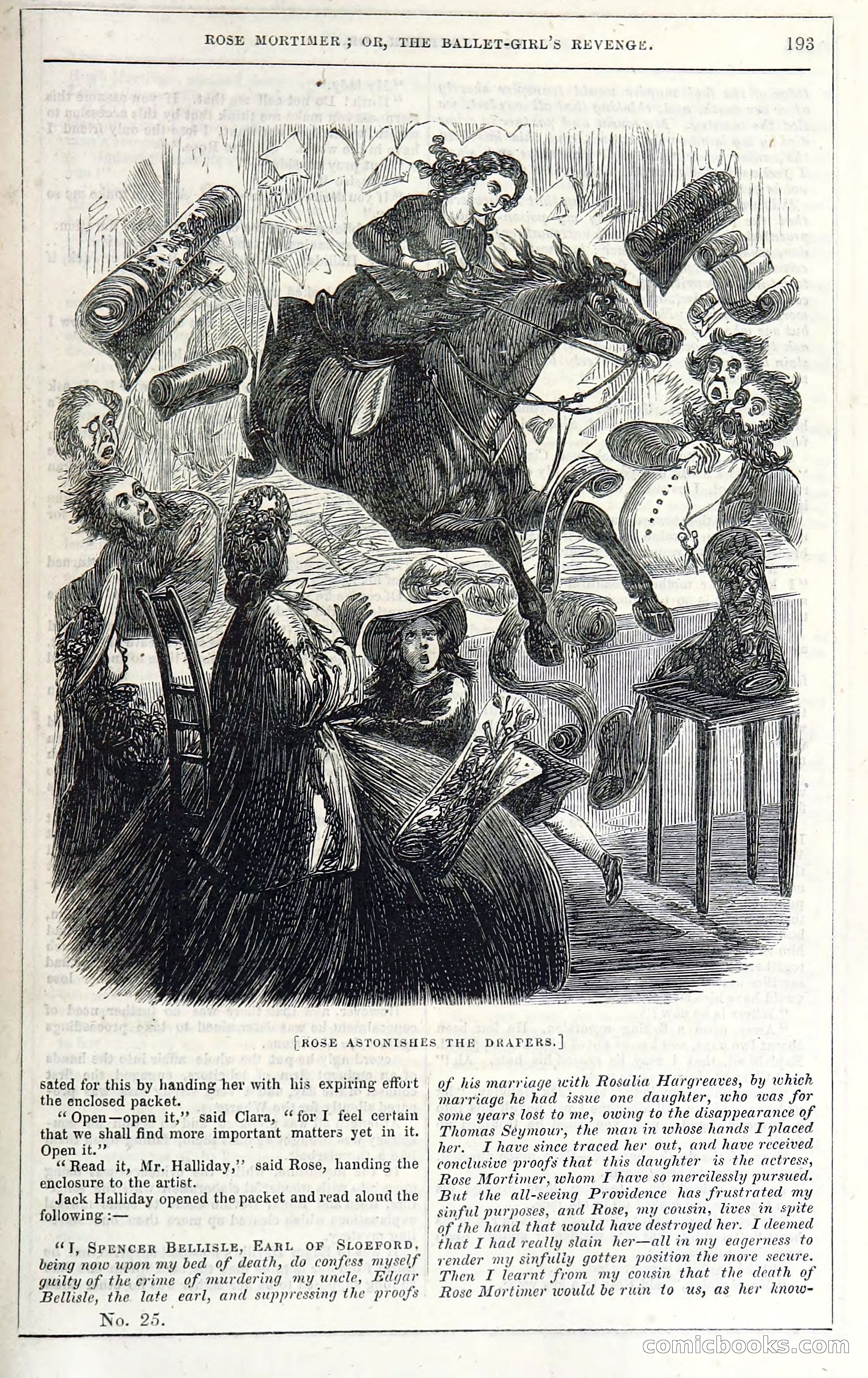 Rose Mortimer; Or, The Ballet-Girl's Revenge — page 199: Penny Dreadfuls, 1865