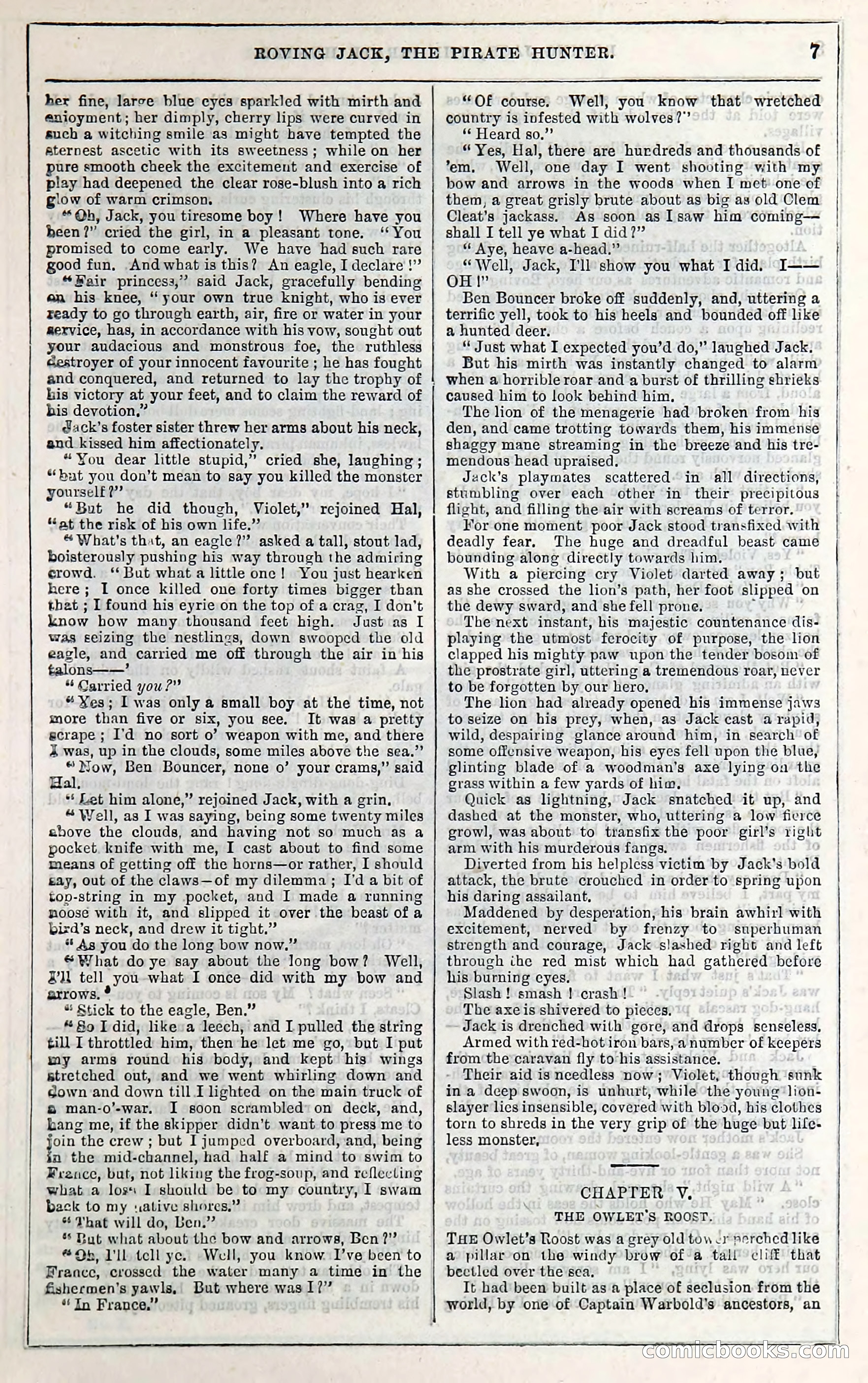 Roving Jack, The Pirate Hunter — page 11: Penny Dreadfuls, 1867
