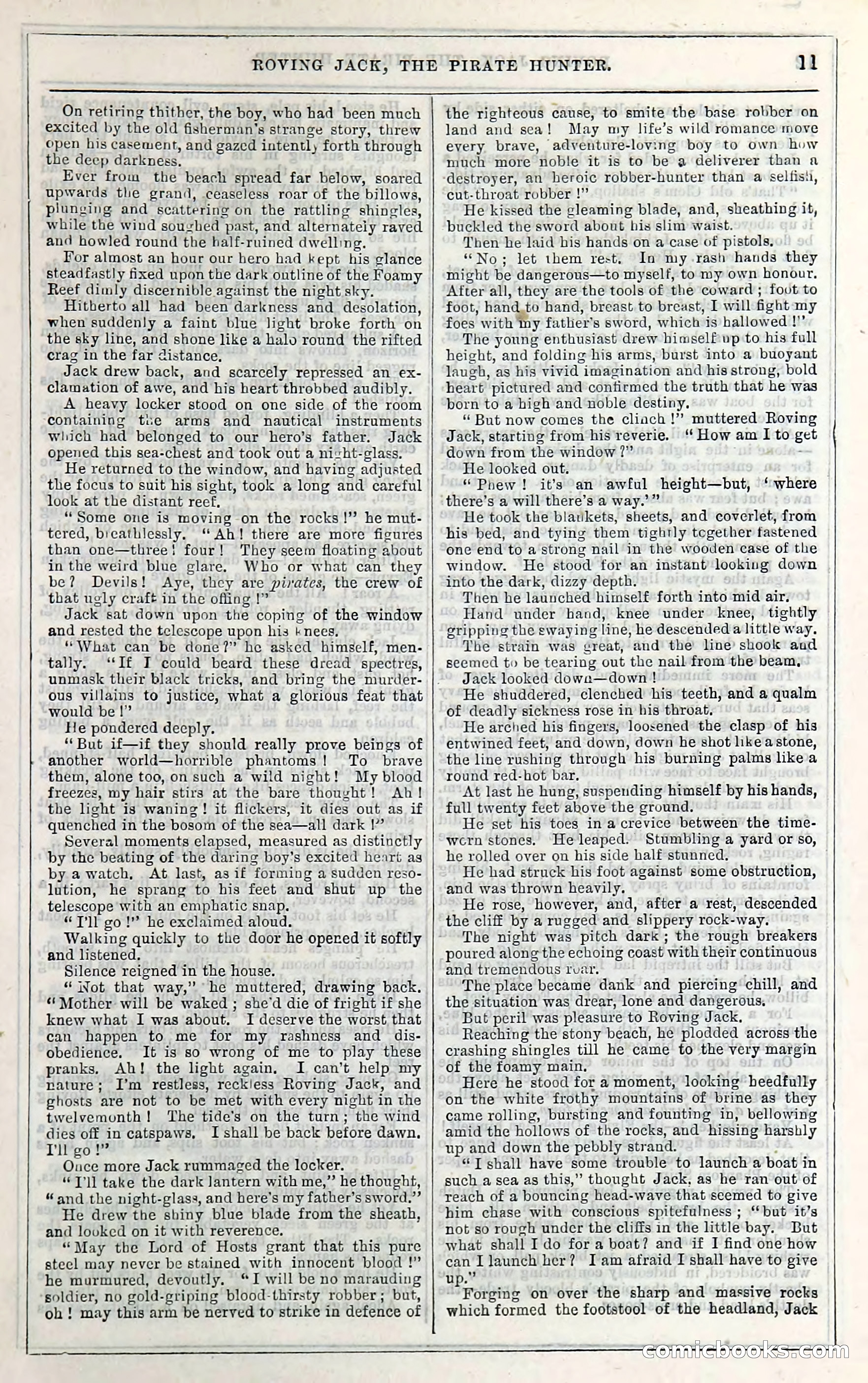 Roving Jack, The Pirate Hunter — page 15: Penny Dreadfuls, 1867