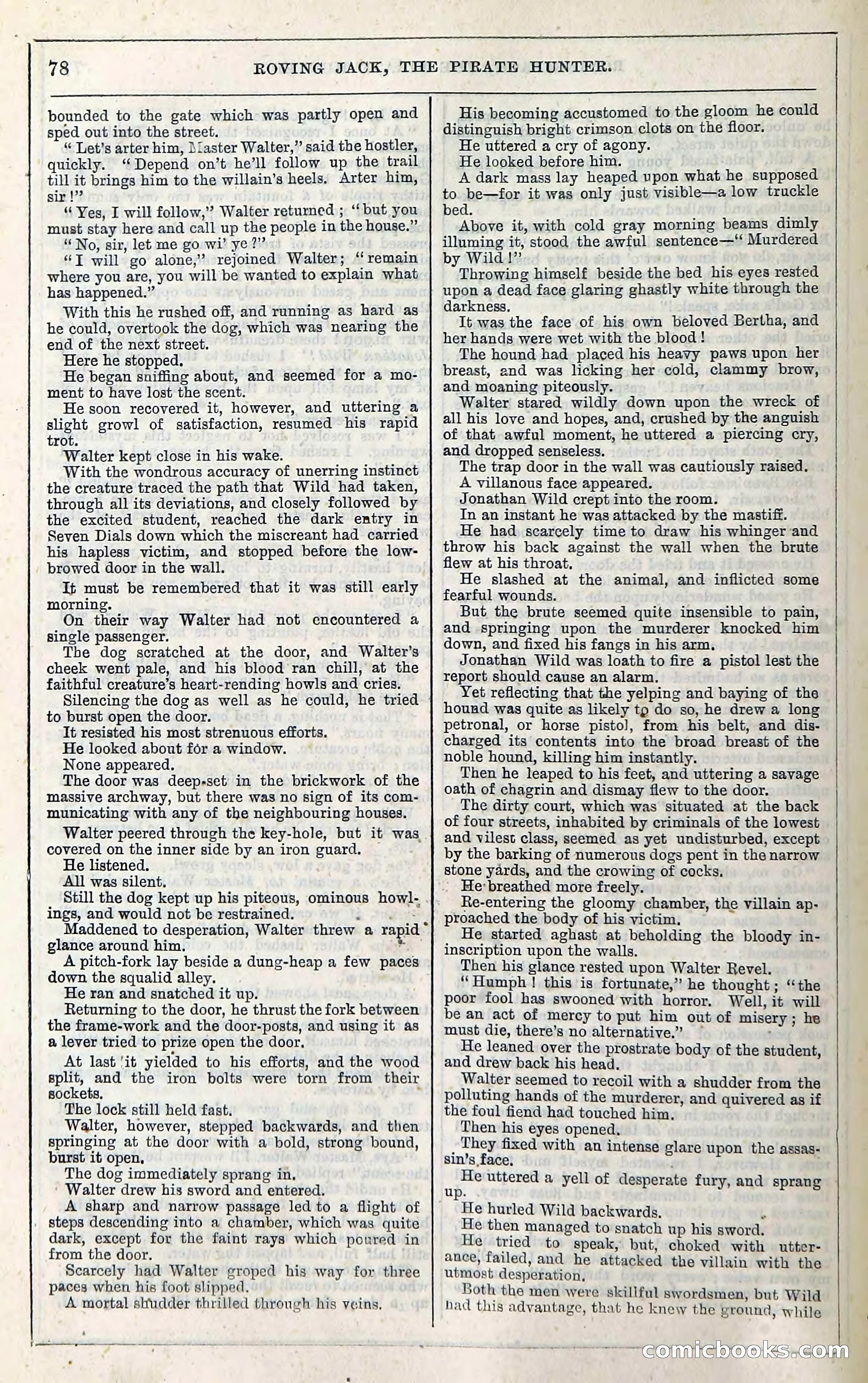 Roving Jack, The Pirate Hunter — page 66: Penny Dreadfuls, 1867