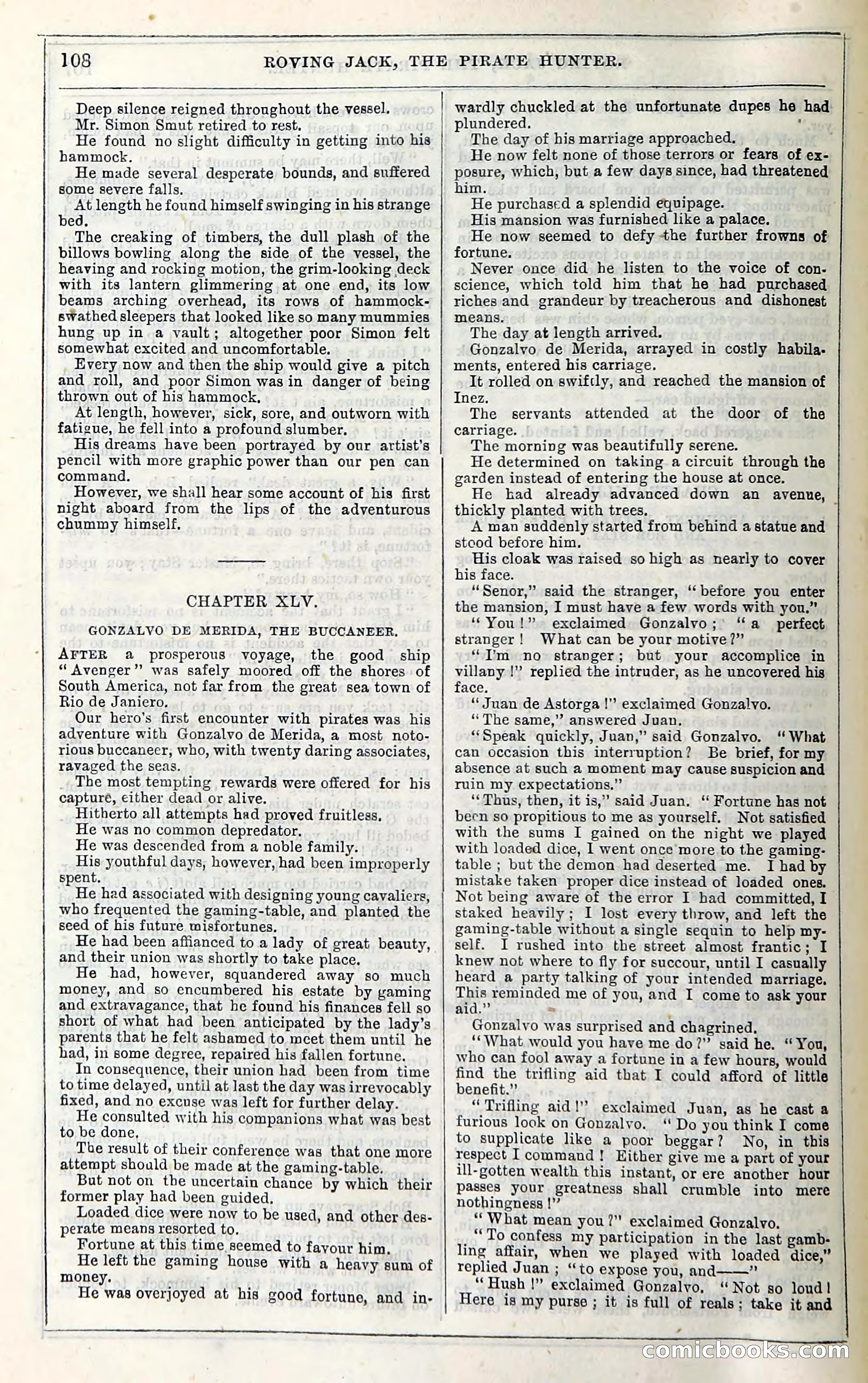 Roving Jack, The Pirate Hunter — page 88: Penny Dreadfuls, 1867