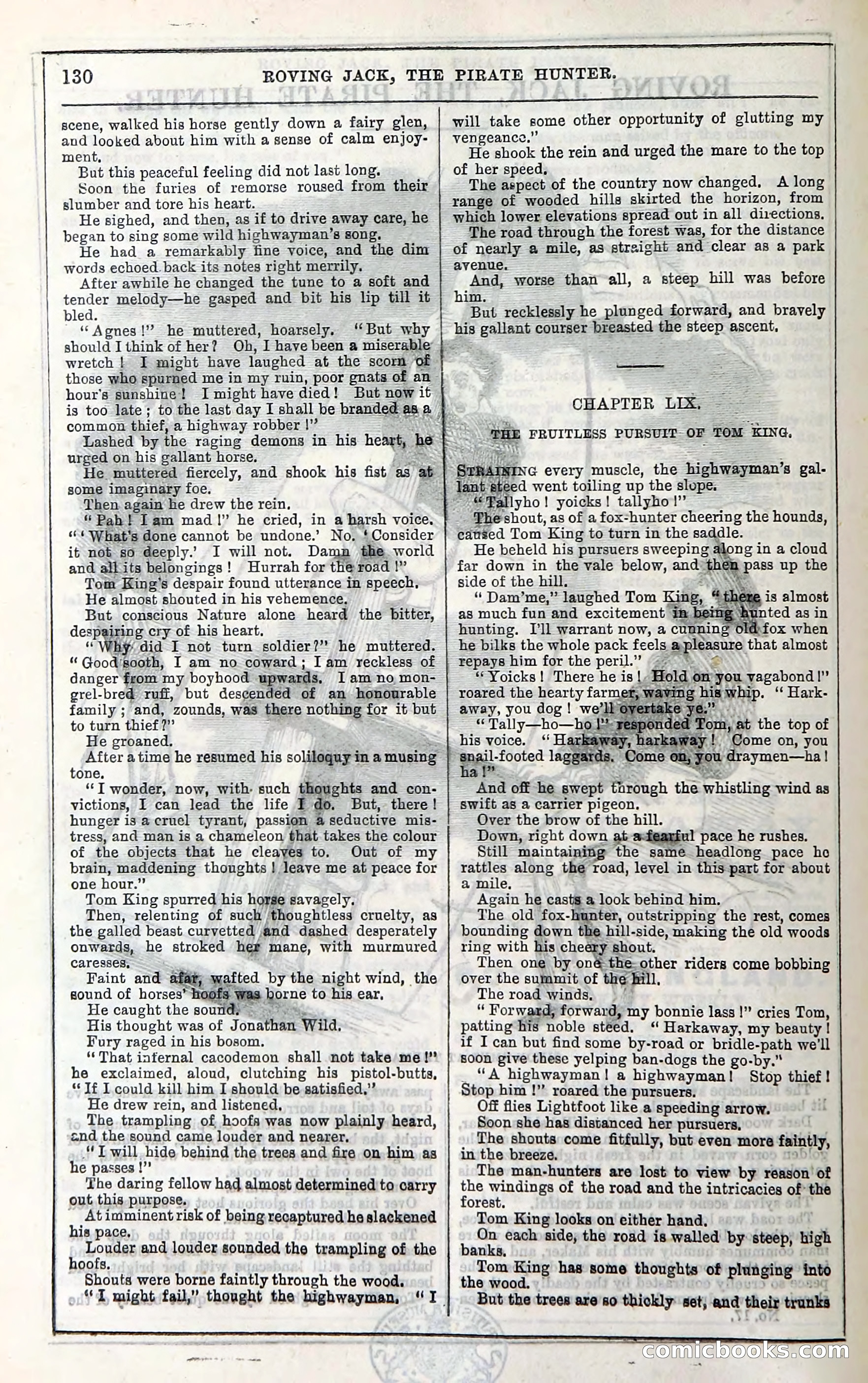 Roving Jack, The Pirate Hunter — page 110: Penny Dreadfuls, 1867