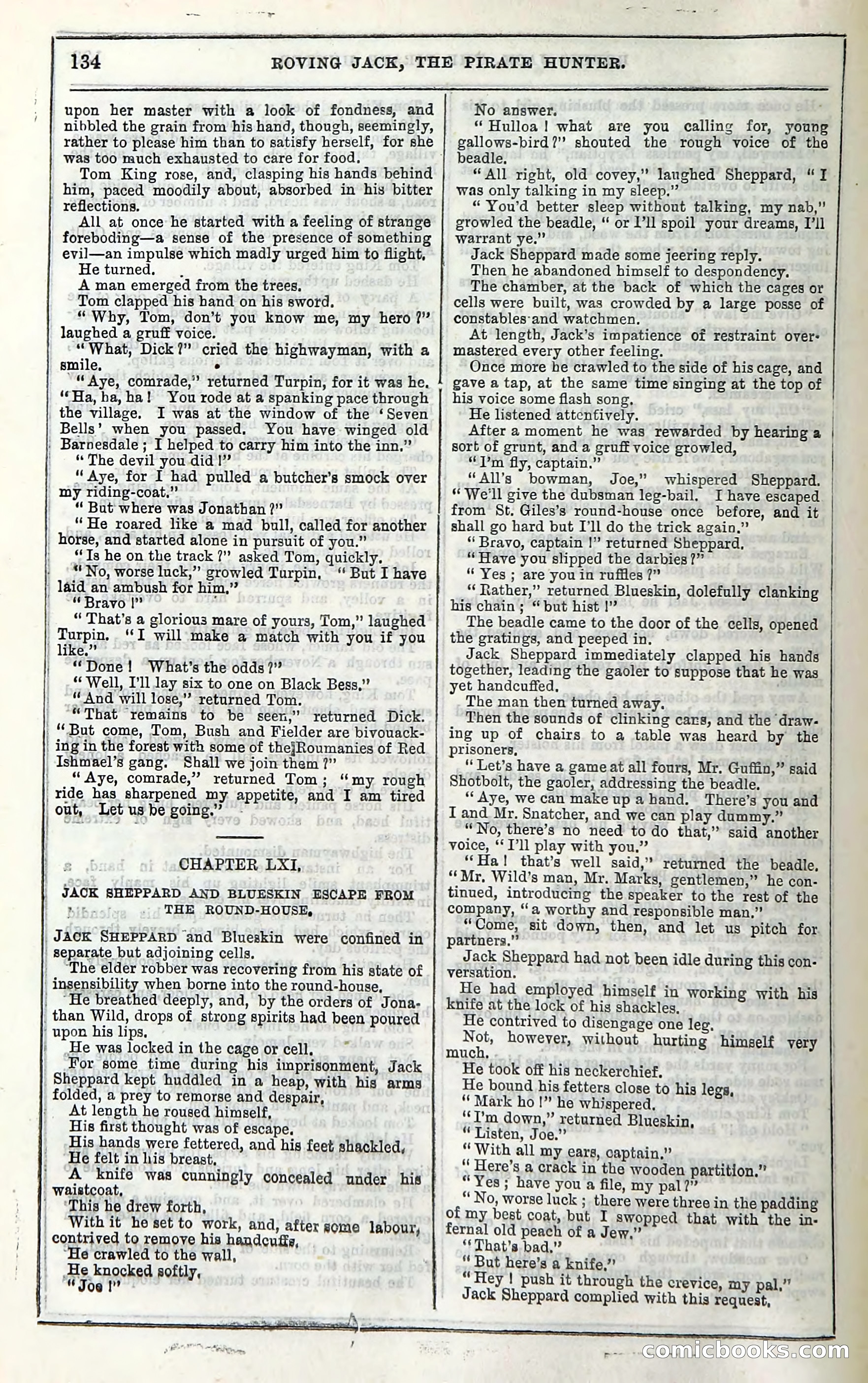 Roving Jack, The Pirate Hunter — page 114: Penny Dreadfuls, 1867