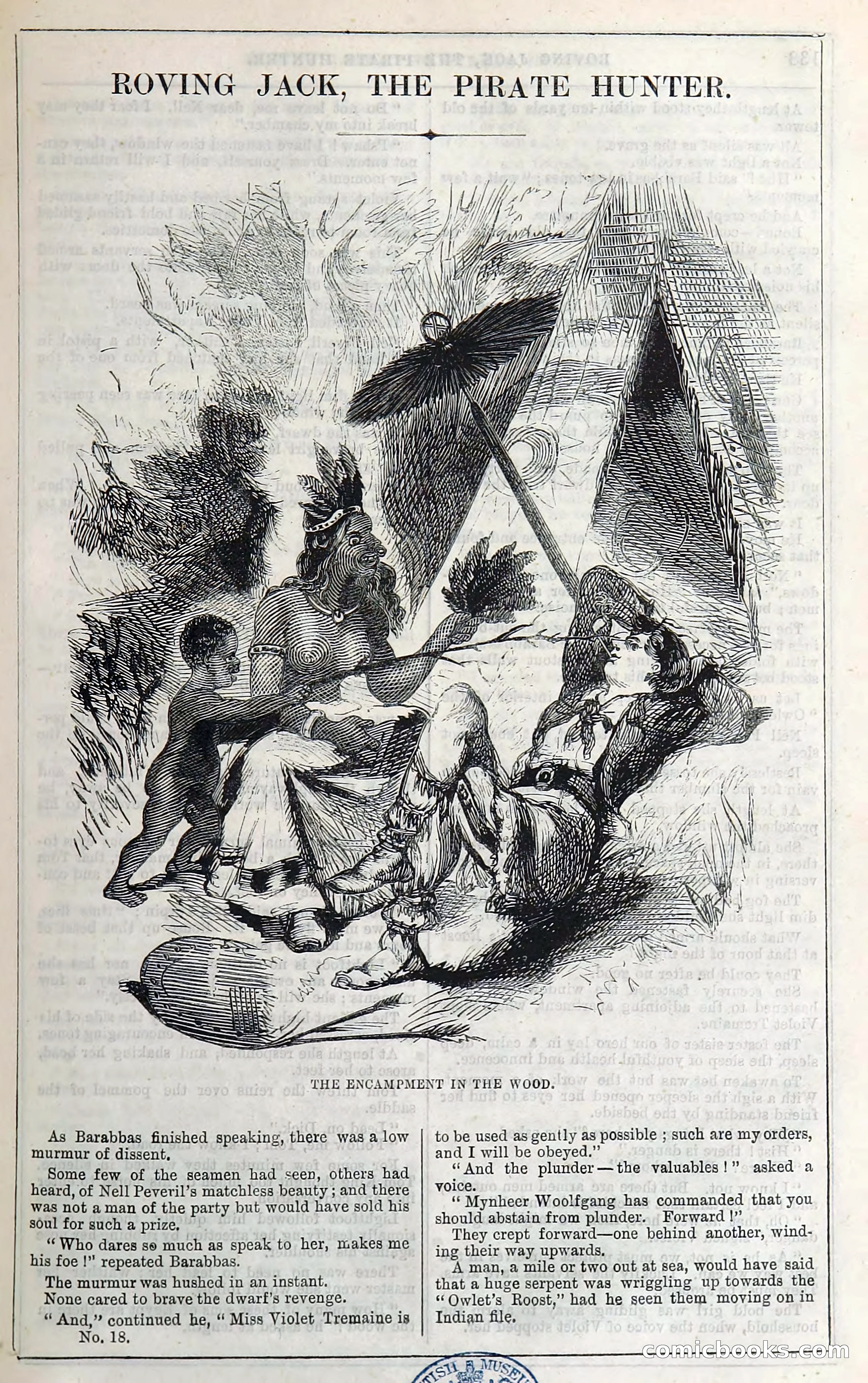 Roving Jack, The Pirate Hunter — page 117: Penny Dreadfuls, 1867