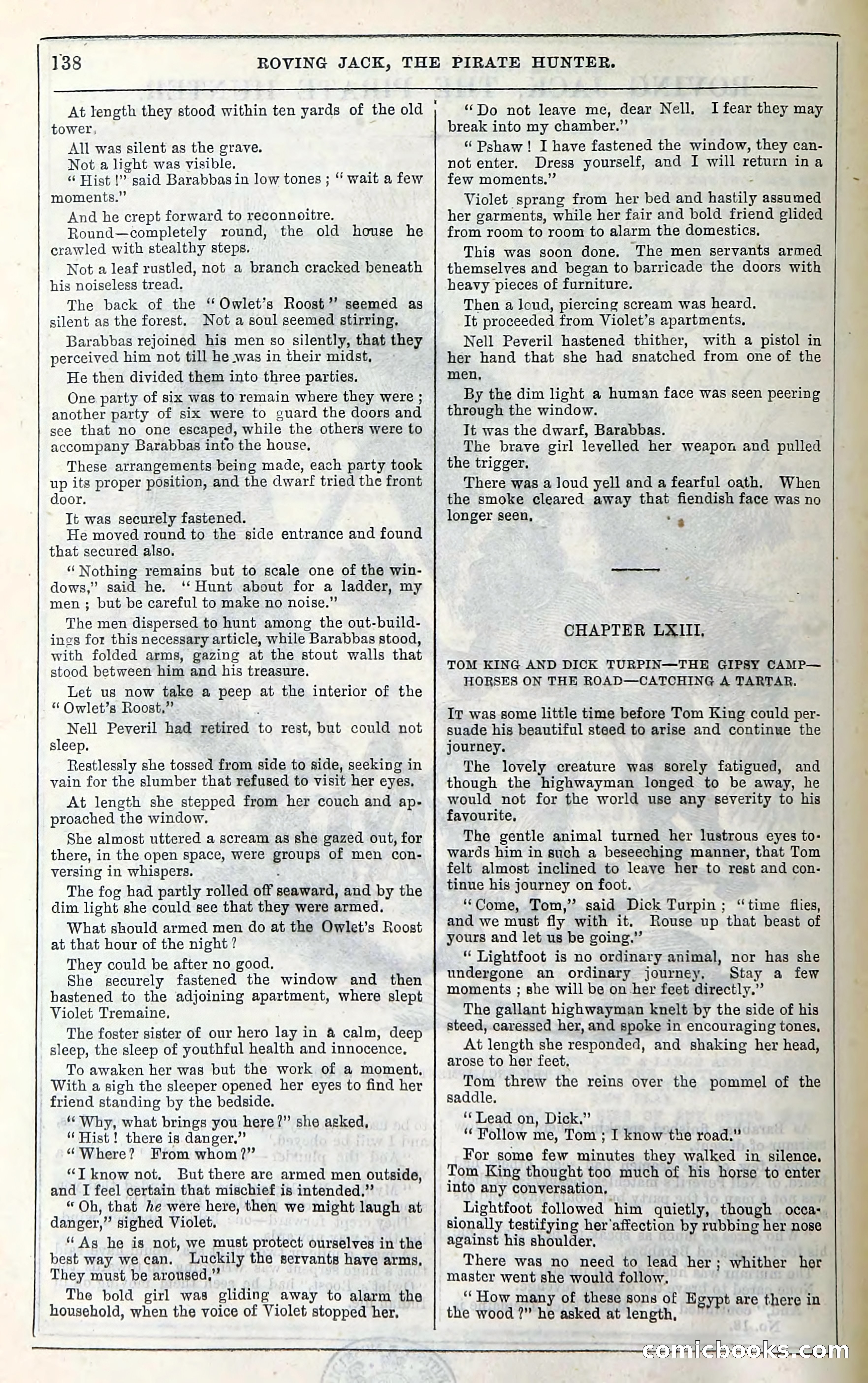 Roving Jack, The Pirate Hunter — page 118: Penny Dreadfuls, 1867
