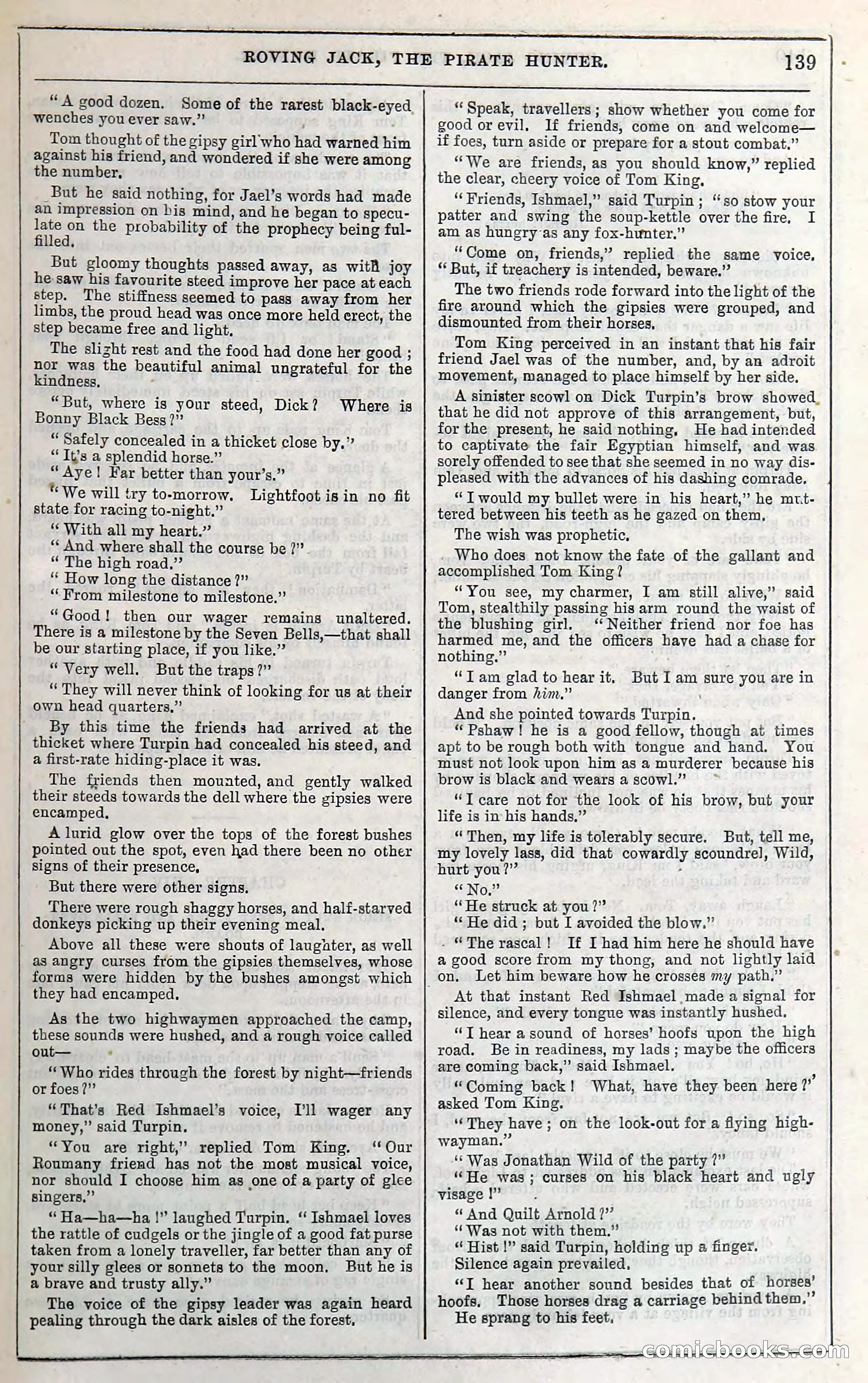 Roving Jack, The Pirate Hunter — page 119: Penny Dreadfuls, 1867