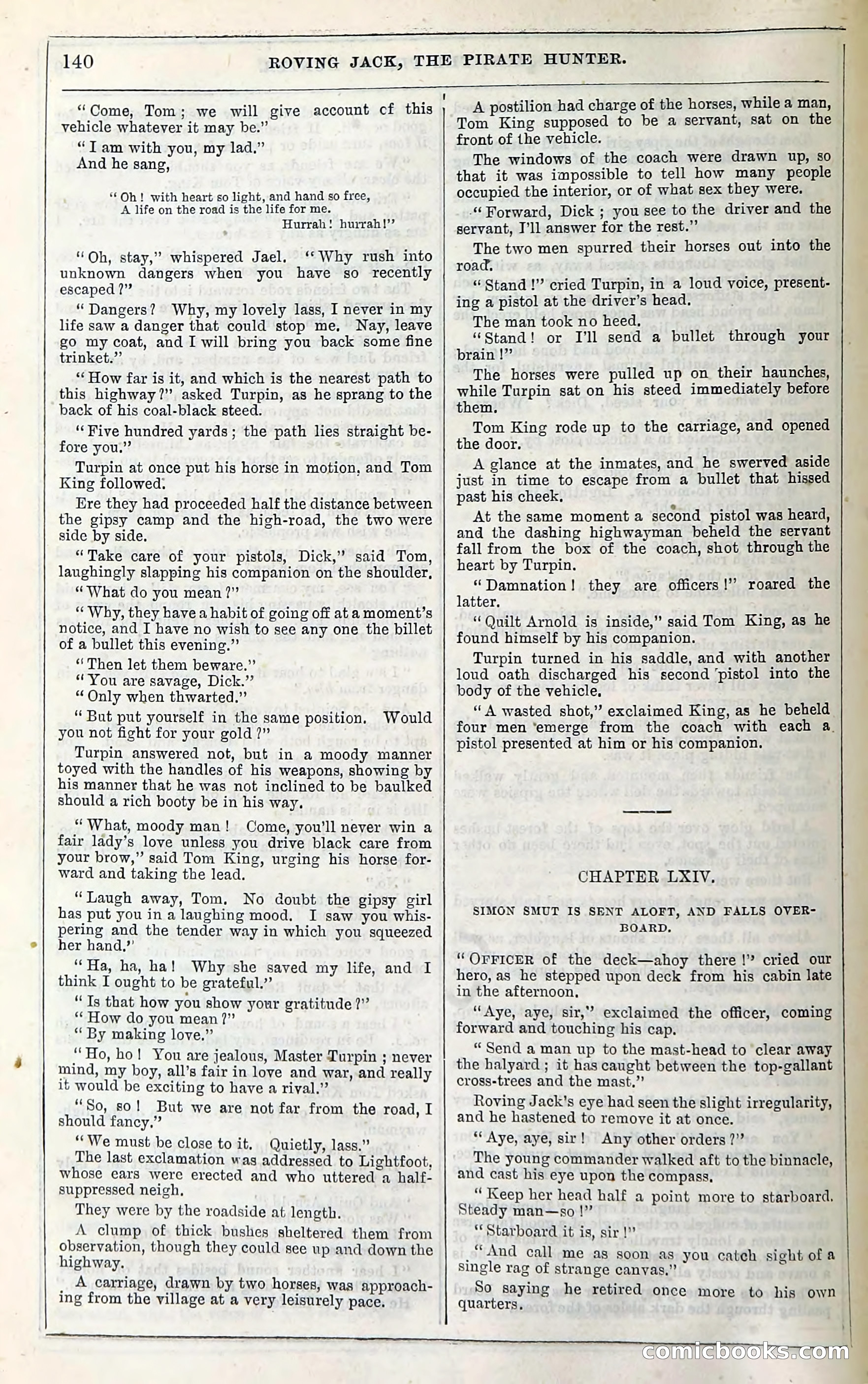 Roving Jack, The Pirate Hunter — page 120: Penny Dreadfuls, 1867