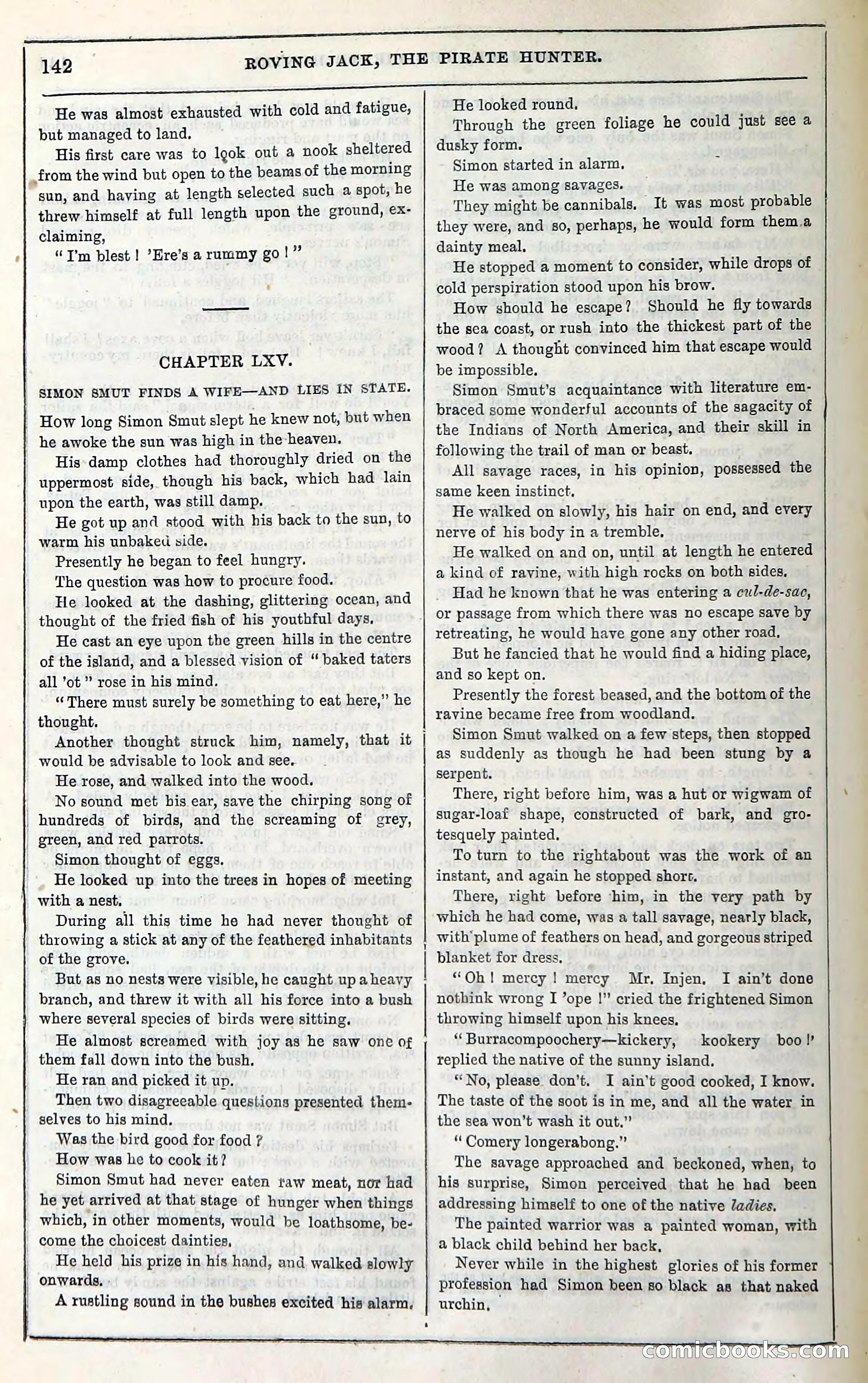 Roving Jack, The Pirate Hunter — page 122: Penny Dreadfuls, 1867