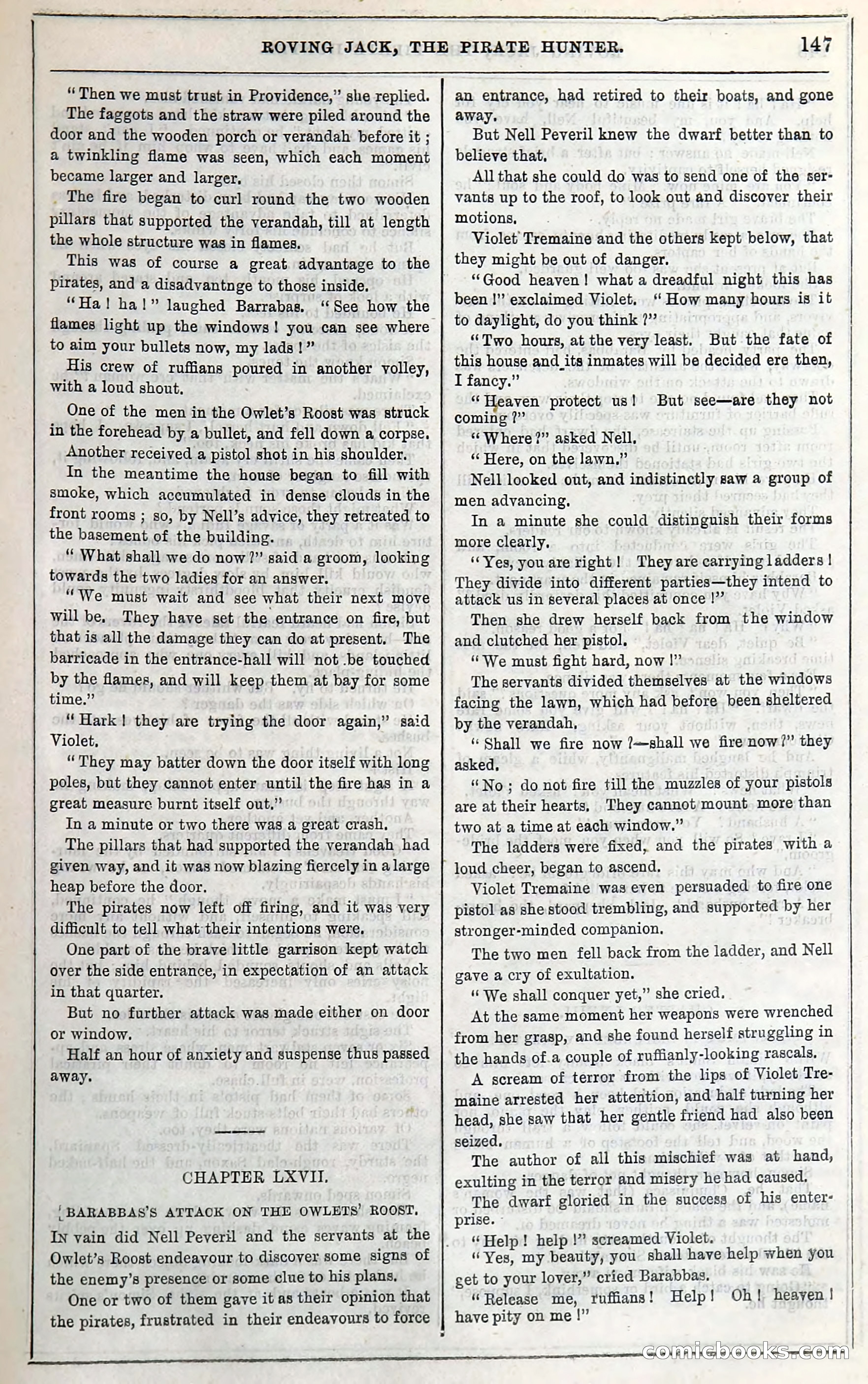 Roving Jack, The Pirate Hunter — page 127: Penny Dreadfuls, 1867