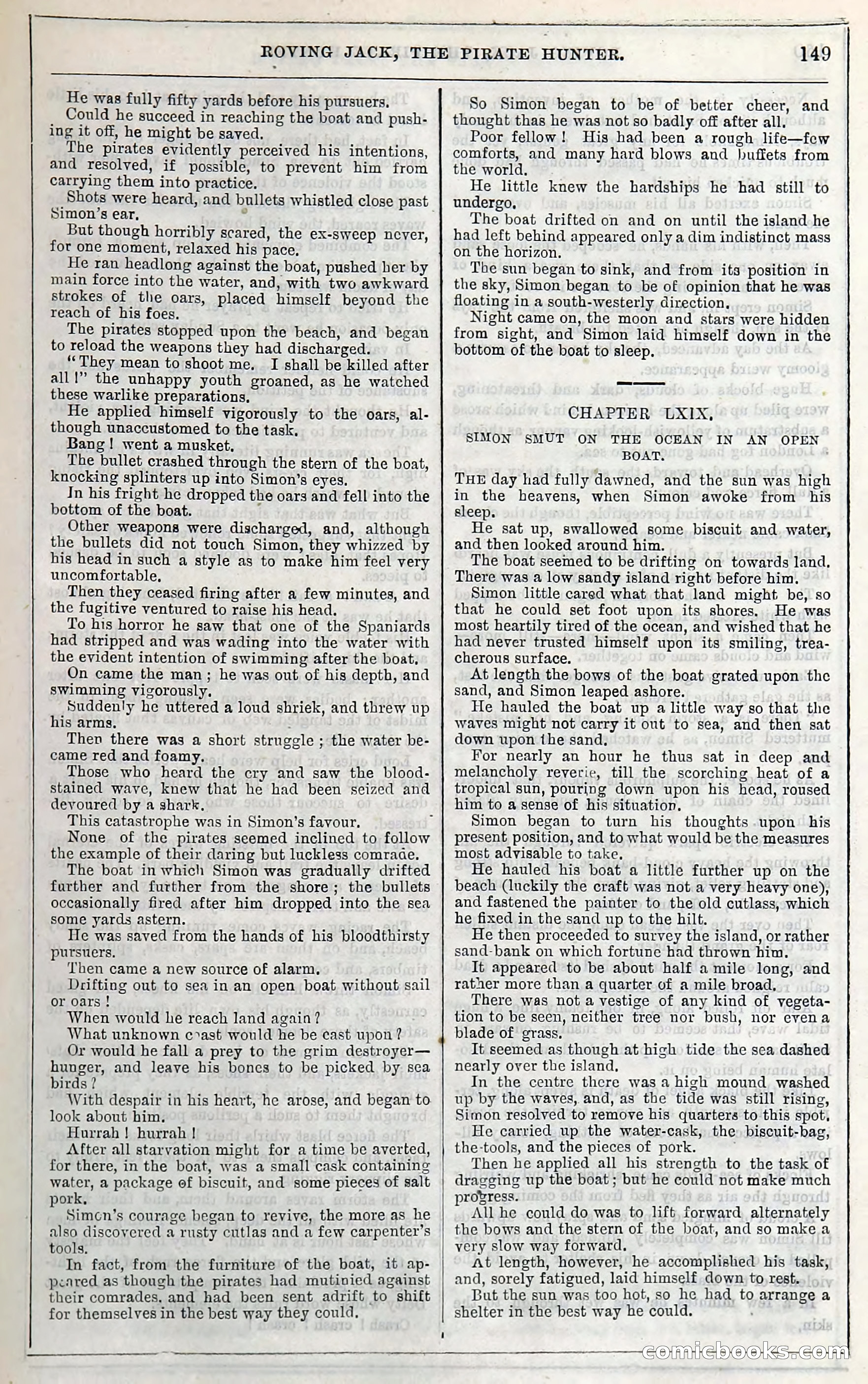 Roving Jack, The Pirate Hunter — page 129: Penny Dreadfuls, 1867