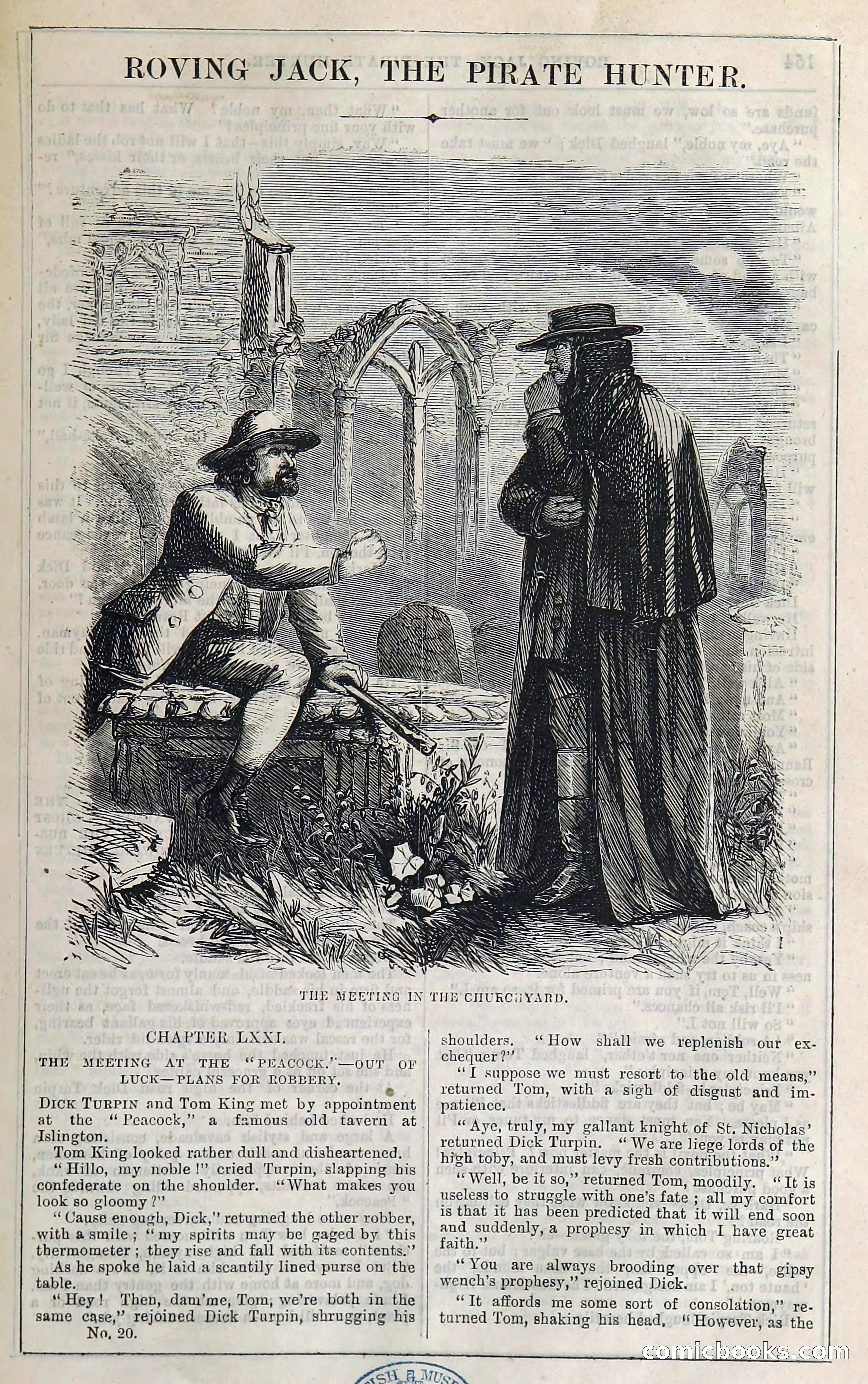 Roving Jack, The Pirate Hunter — page 133: Penny Dreadfuls, 1867
