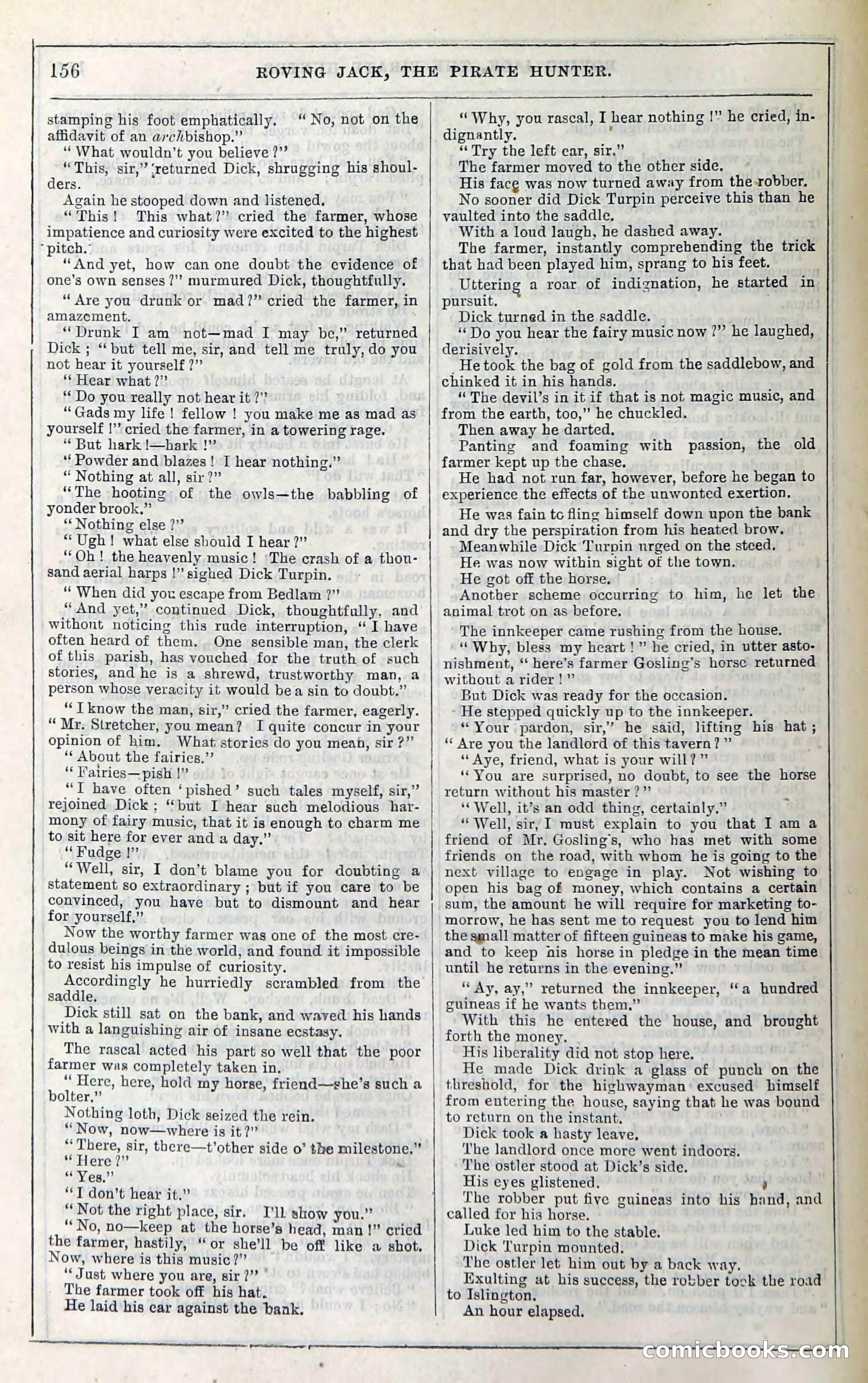 Roving Jack, The Pirate Hunter — page 136: Penny Dreadfuls, 1867
