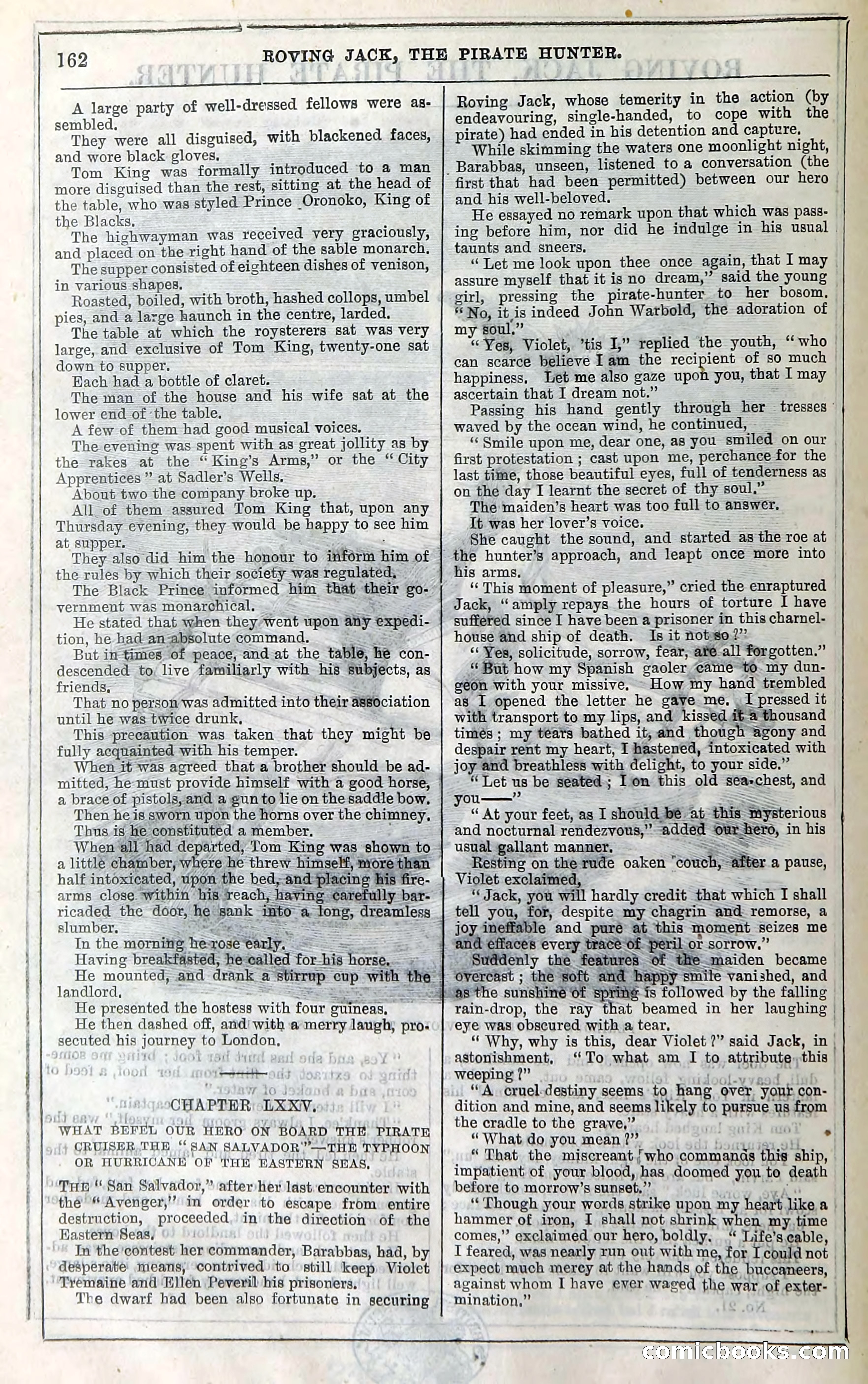 Roving Jack, The Pirate Hunter — page 142: Penny Dreadfuls, 1867