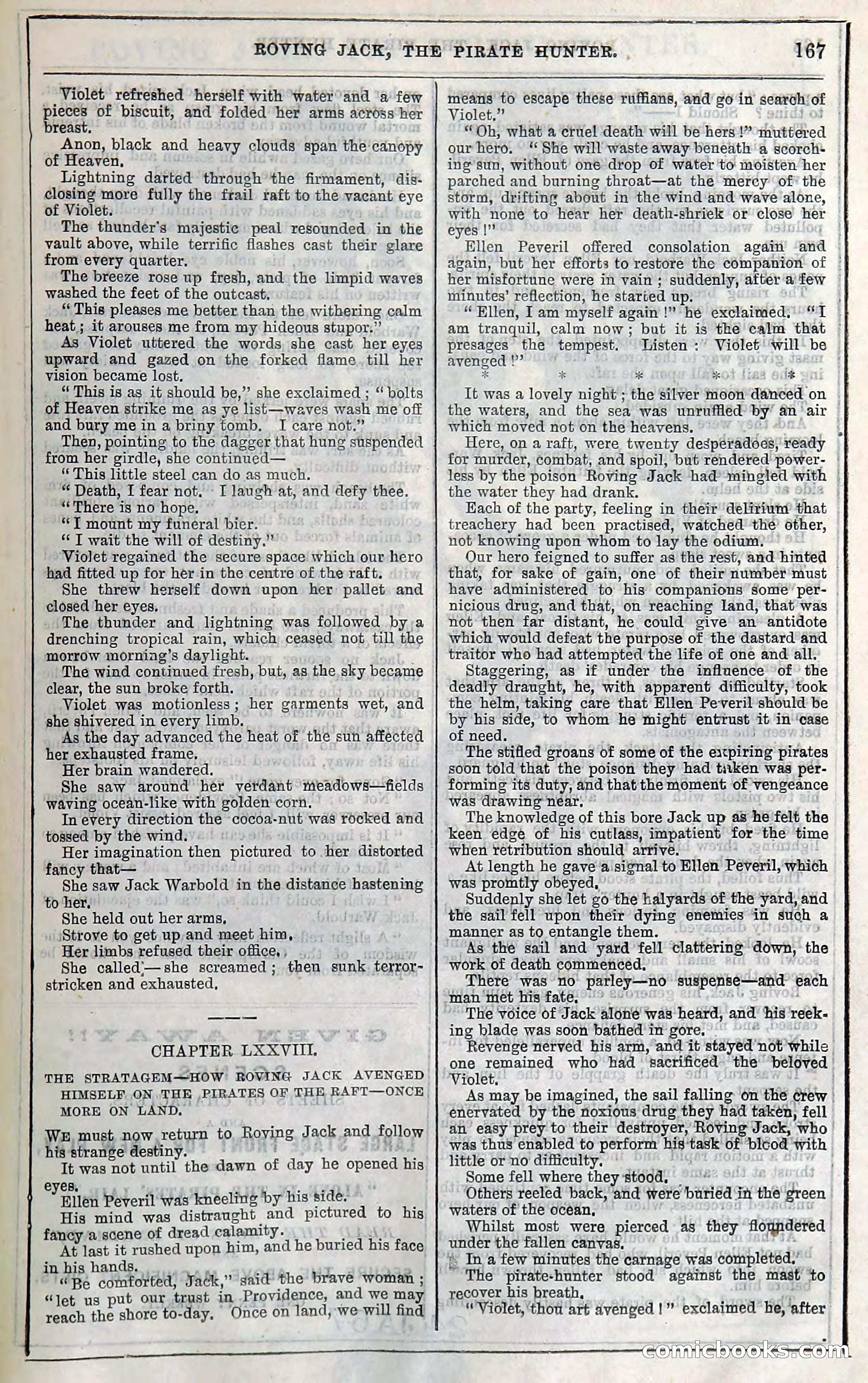 Roving Jack, The Pirate Hunter — page 147: Penny Dreadfuls, 1867