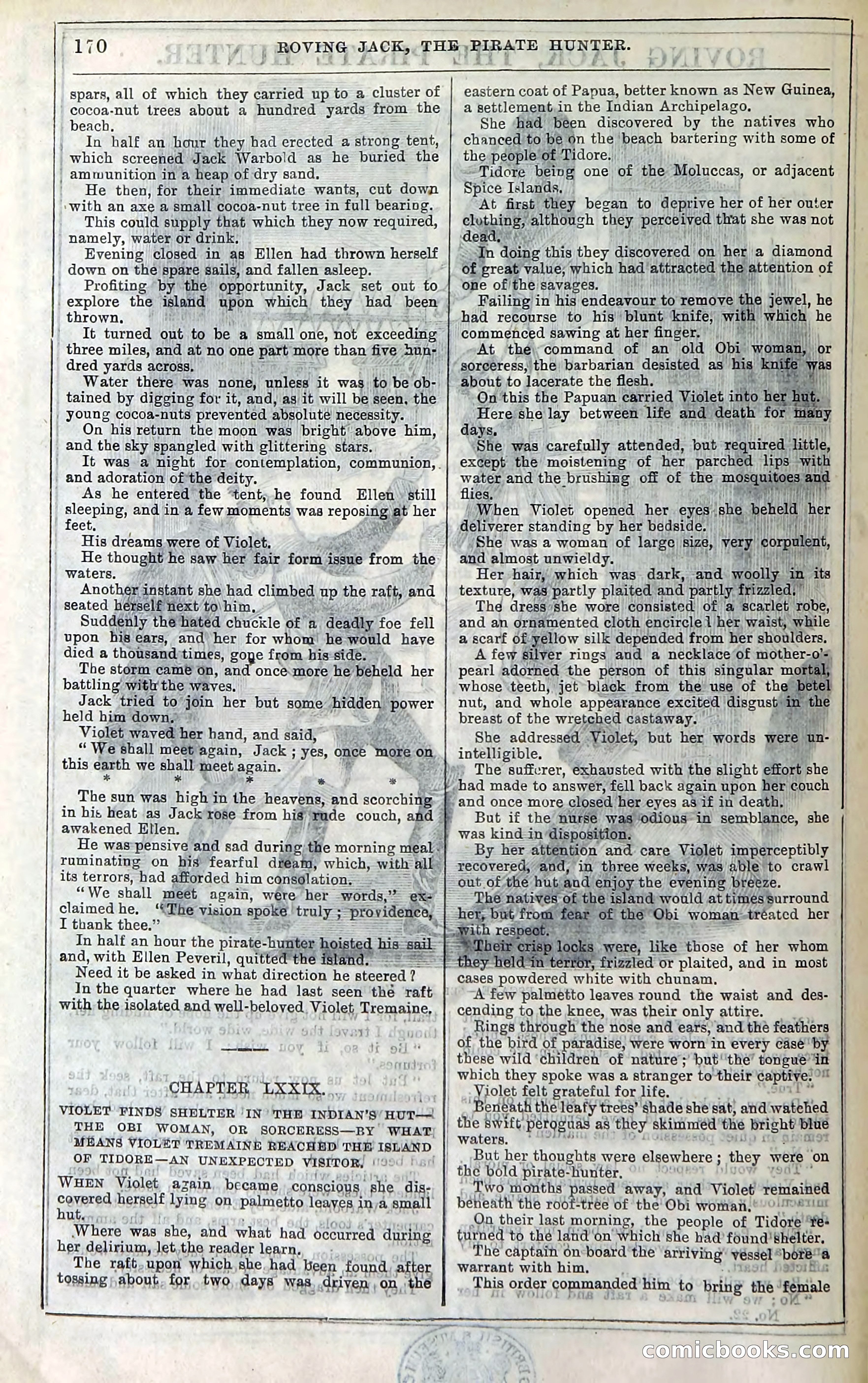 Roving Jack, The Pirate Hunter — page 150: Penny Dreadfuls, 1867