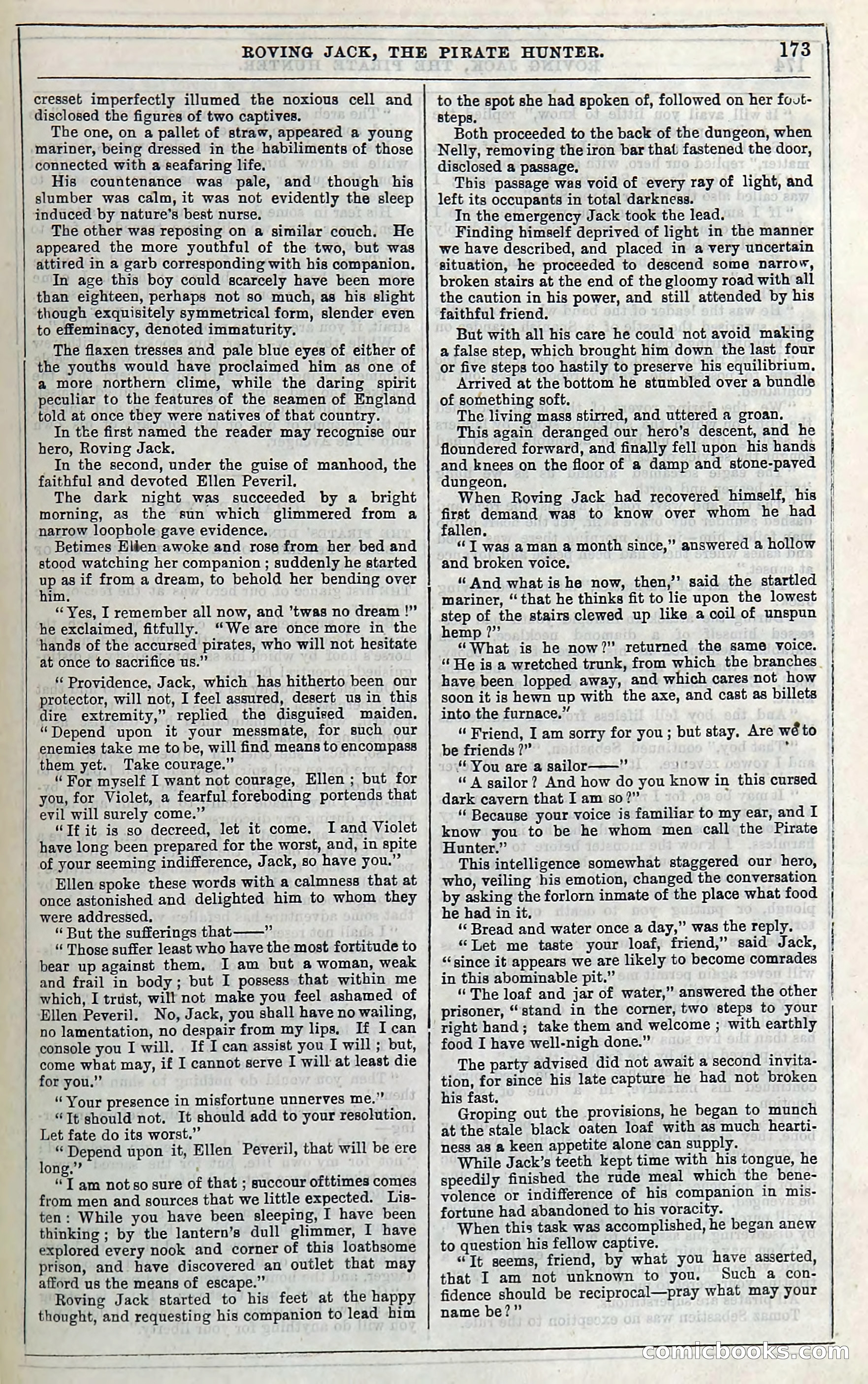 Roving Jack, The Pirate Hunter — page 153: Penny Dreadfuls, 1867