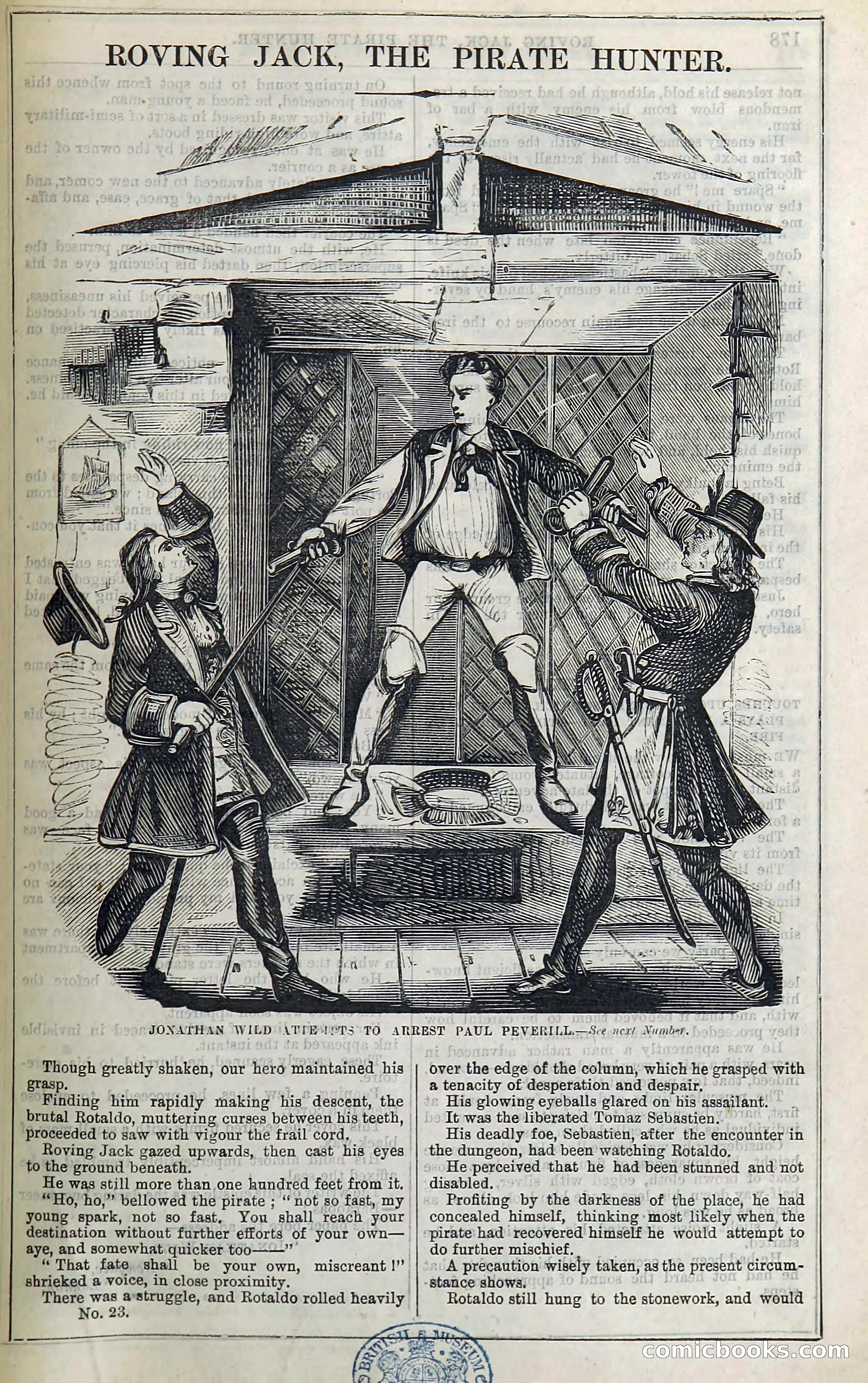 Roving Jack, The Pirate Hunter — page 157: Penny Dreadfuls, 1867