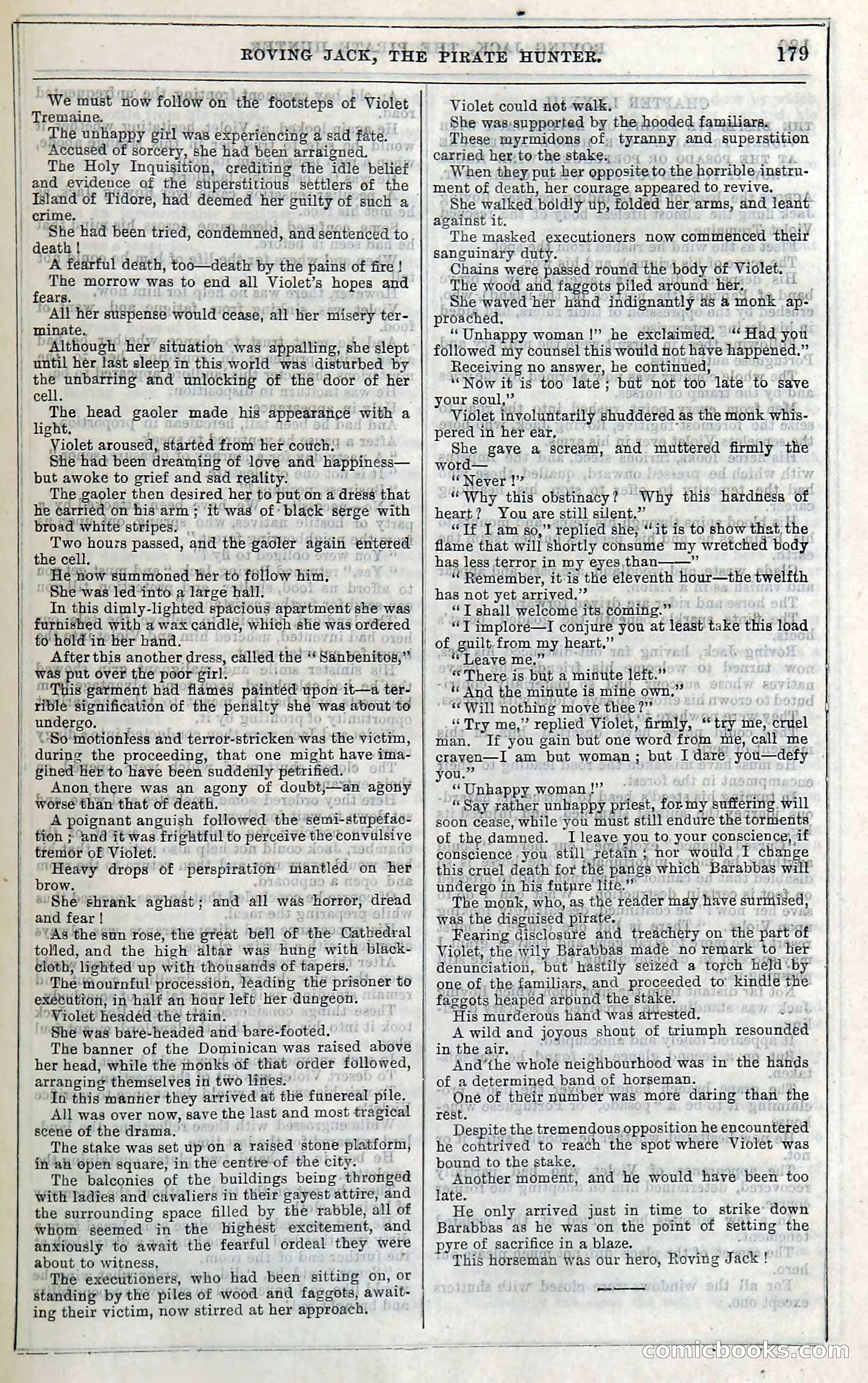 Roving Jack, The Pirate Hunter — page 159: Penny Dreadfuls, 1867