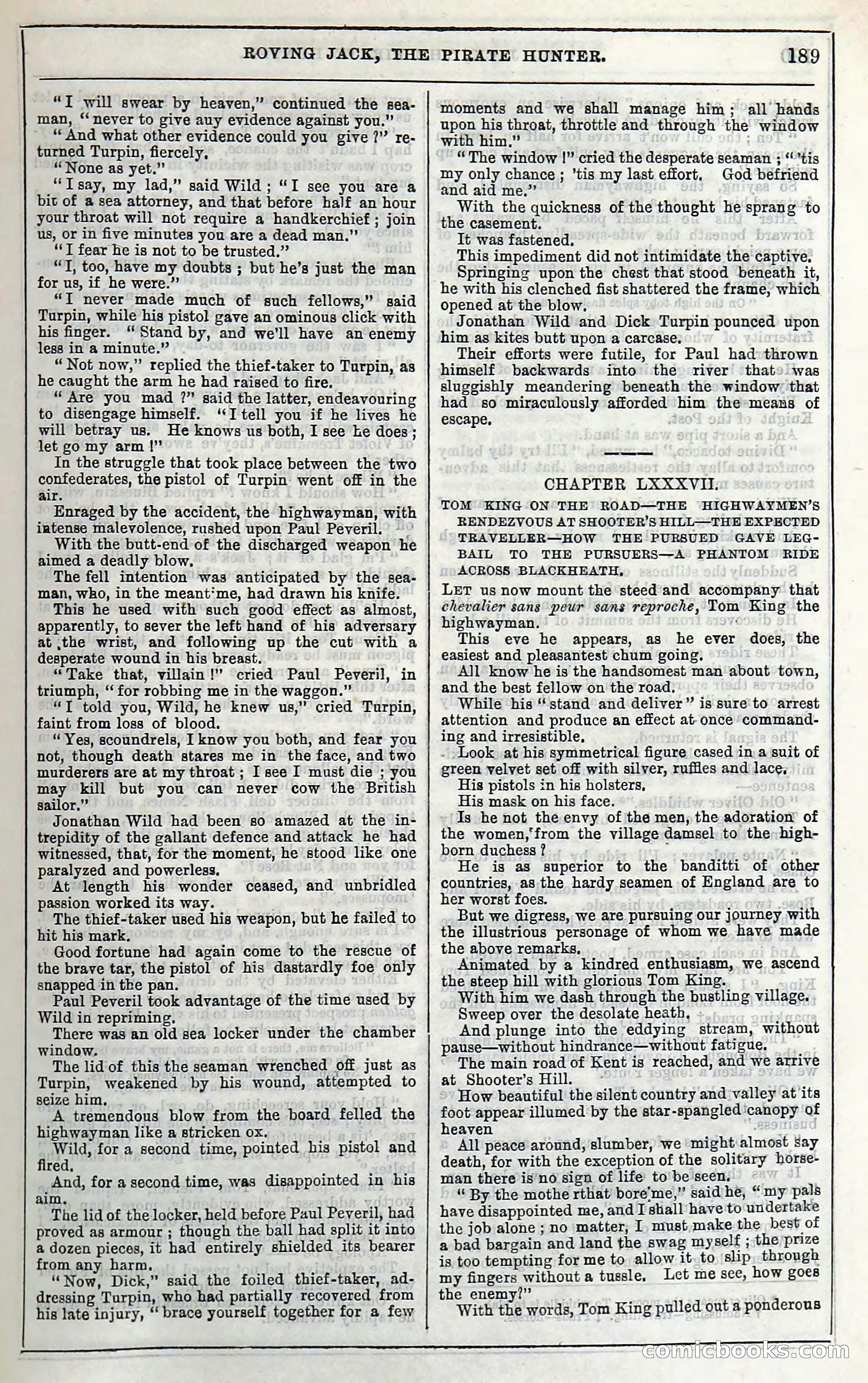 Roving Jack, The Pirate Hunter — page 169: Penny Dreadfuls, 1867