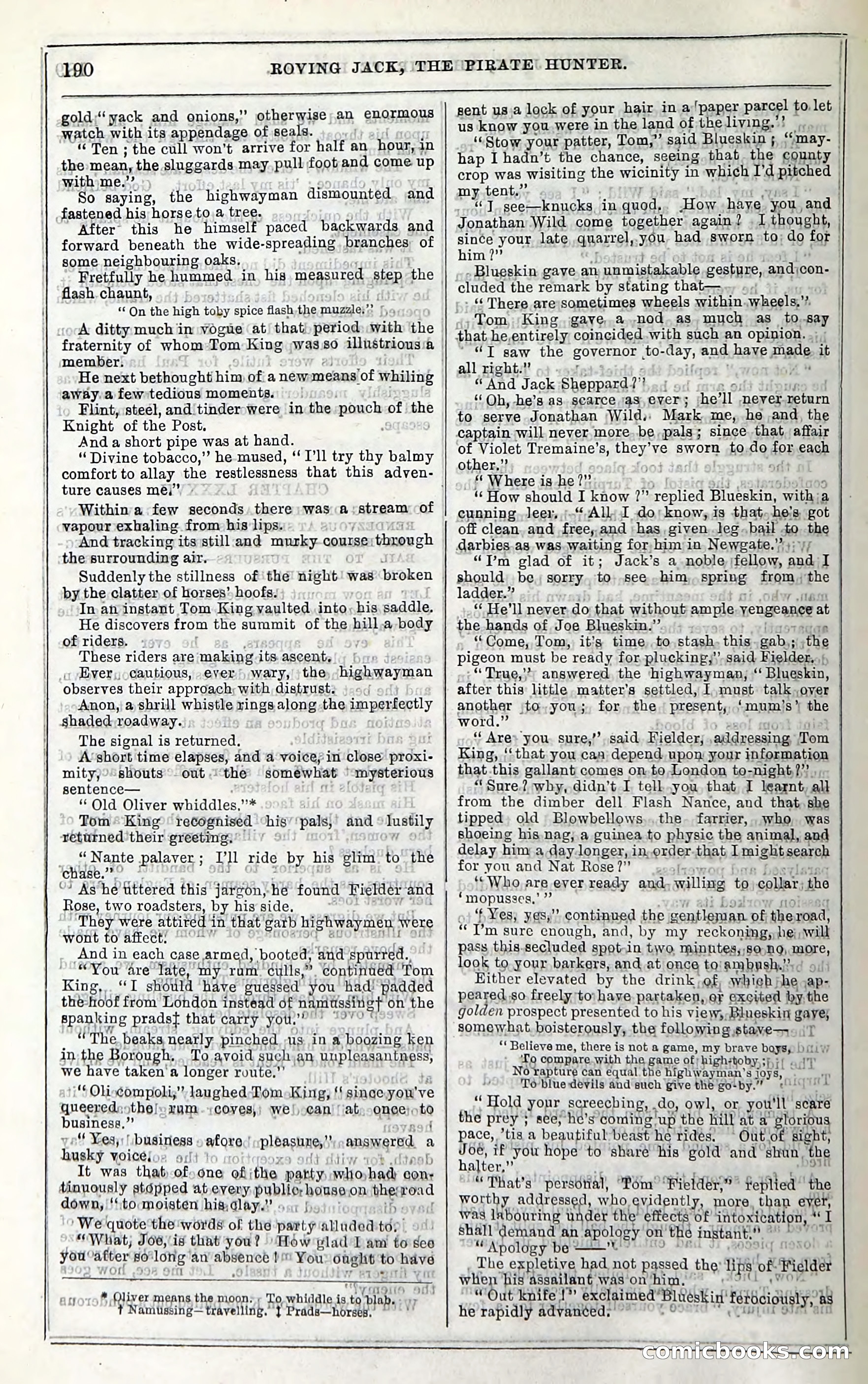 Roving Jack, The Pirate Hunter — page 170: Penny Dreadfuls, 1867