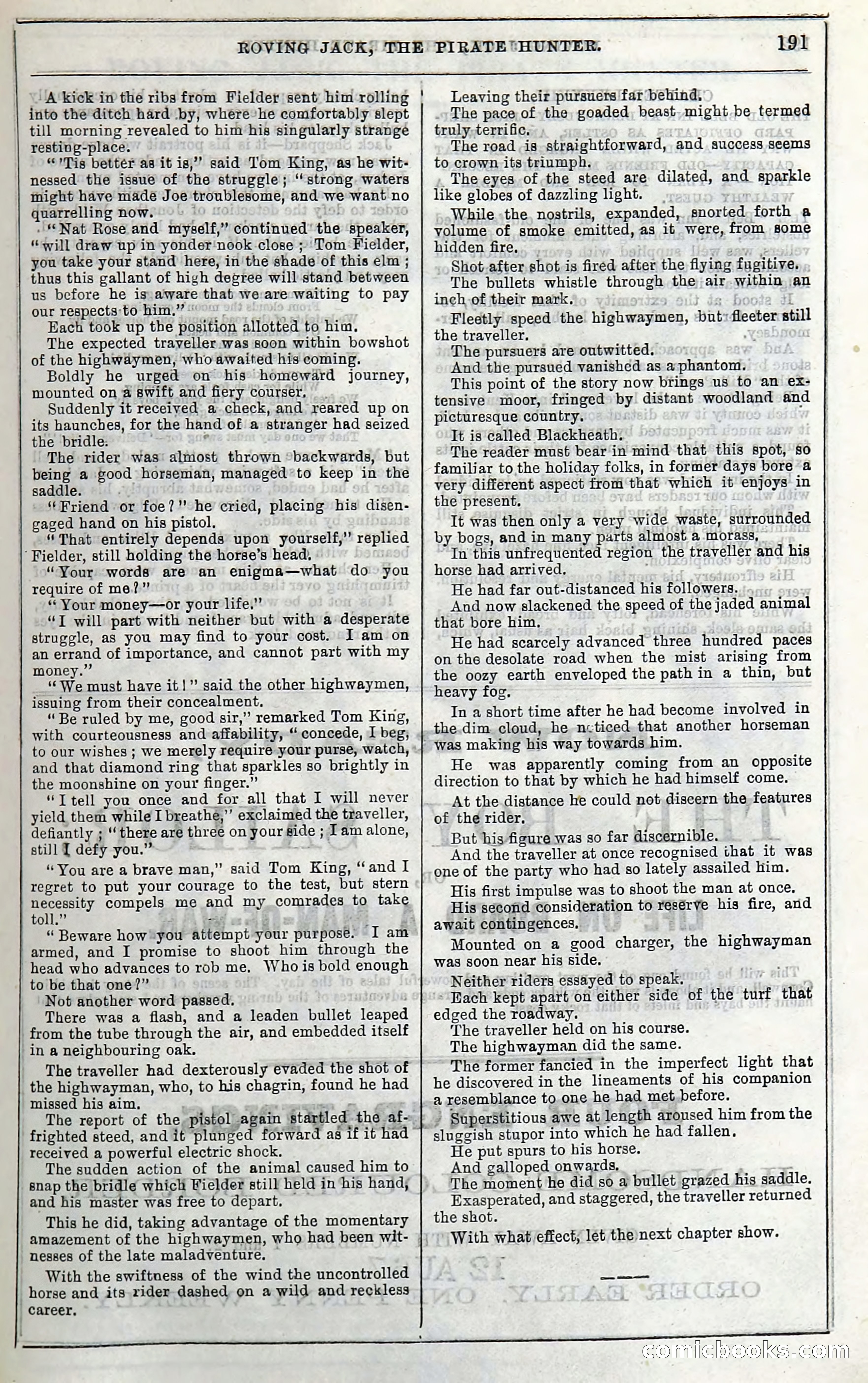 Roving Jack, The Pirate Hunter — page 171: Penny Dreadfuls, 1867