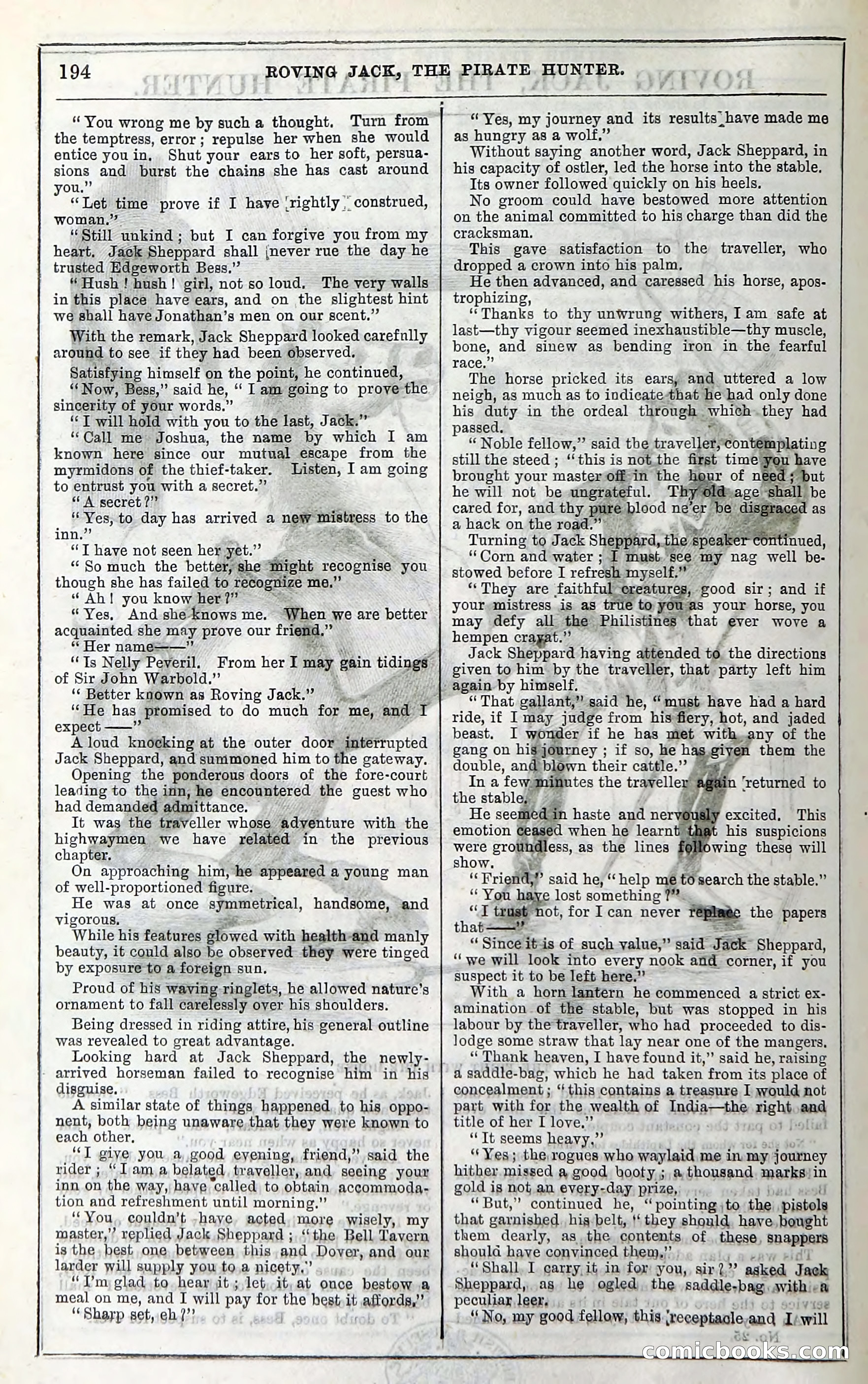 Roving Jack, The Pirate Hunter — page 174: Penny Dreadfuls, 1867