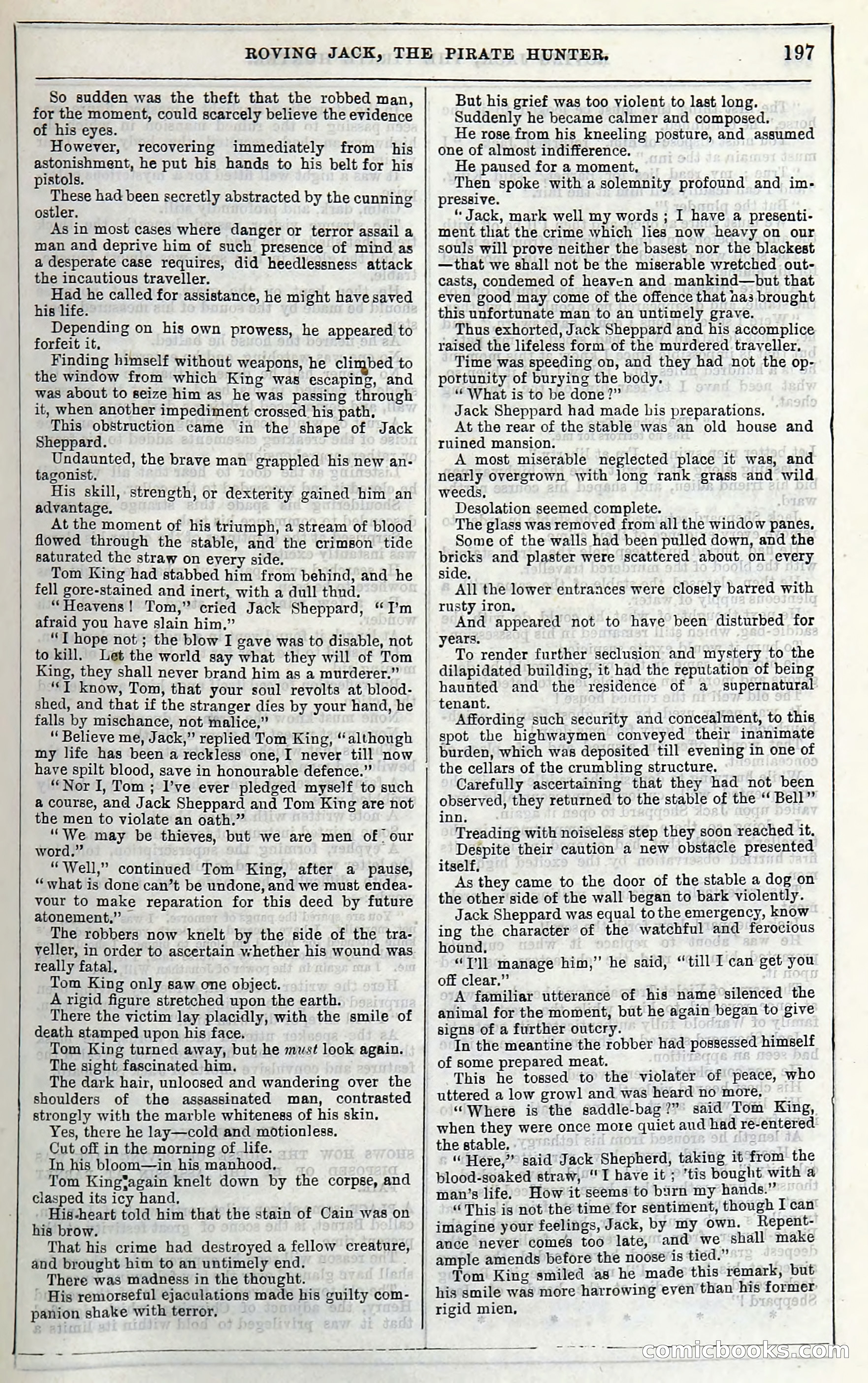 Roving Jack, The Pirate Hunter — page 177: Penny Dreadfuls, 1867
