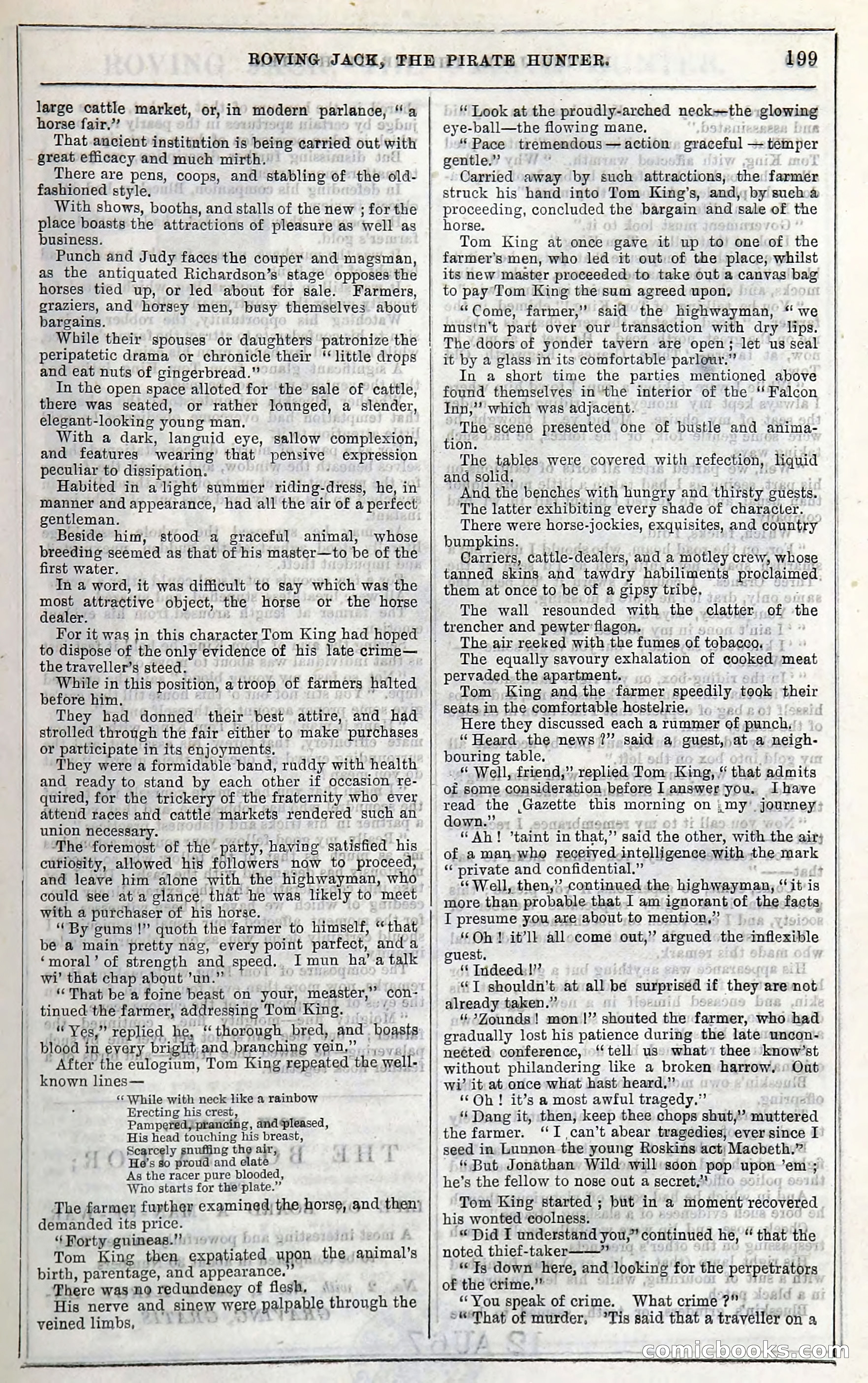 Roving Jack, The Pirate Hunter — page 179: Penny Dreadfuls, 1867