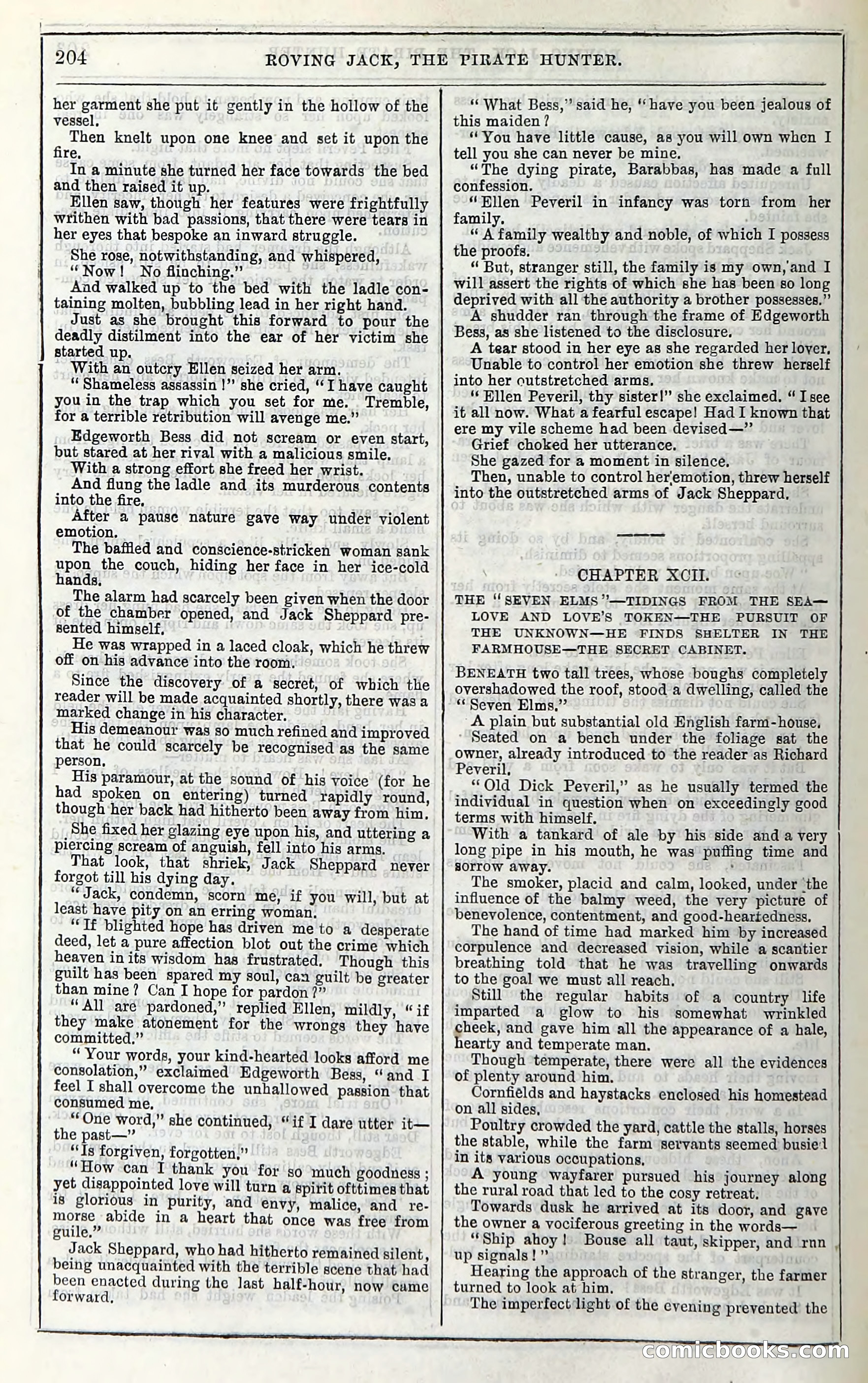 Roving Jack, The Pirate Hunter — page 184: Penny Dreadfuls, 1867