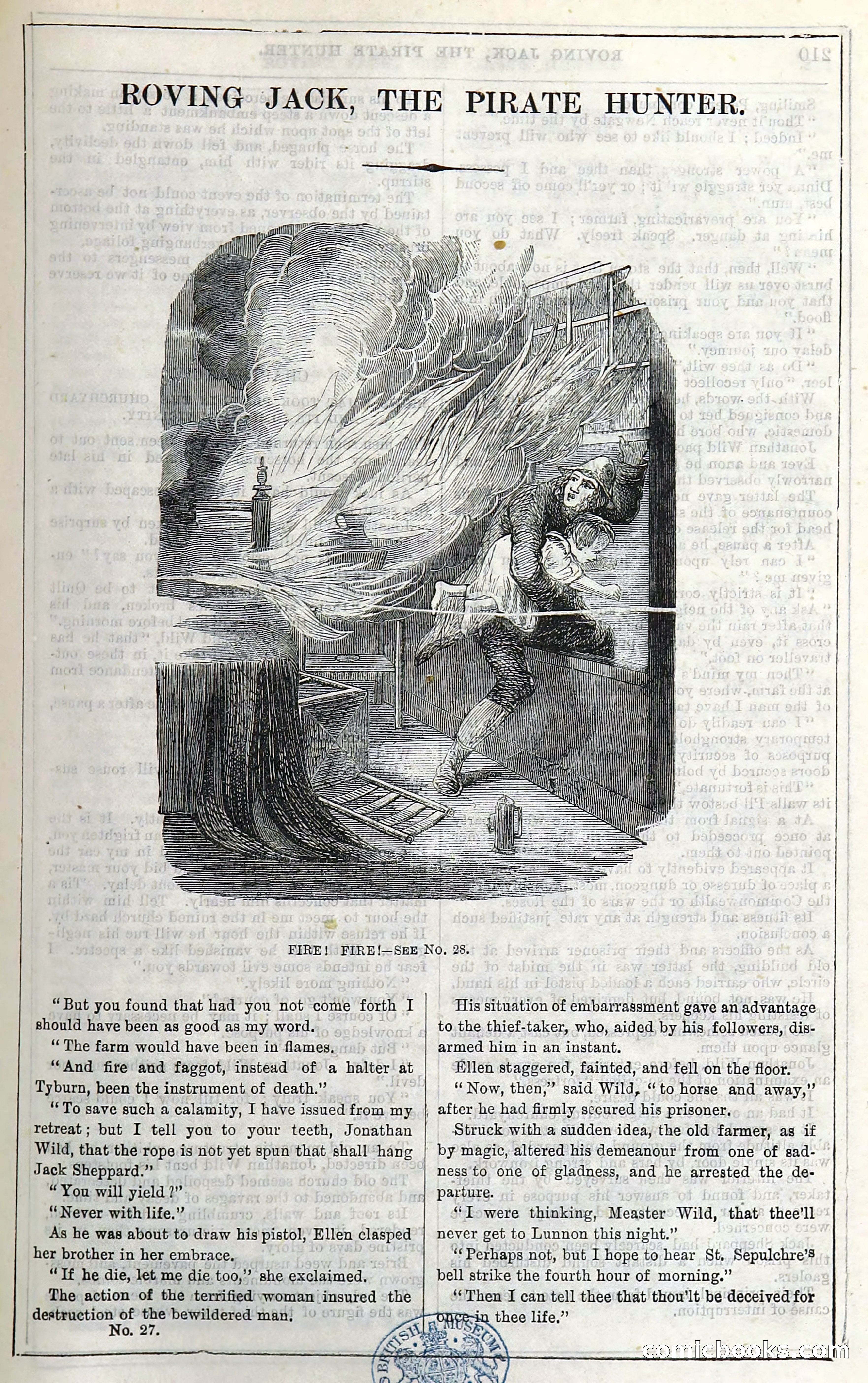 Roving Jack, The Pirate Hunter — page 189: Penny Dreadfuls, 1867