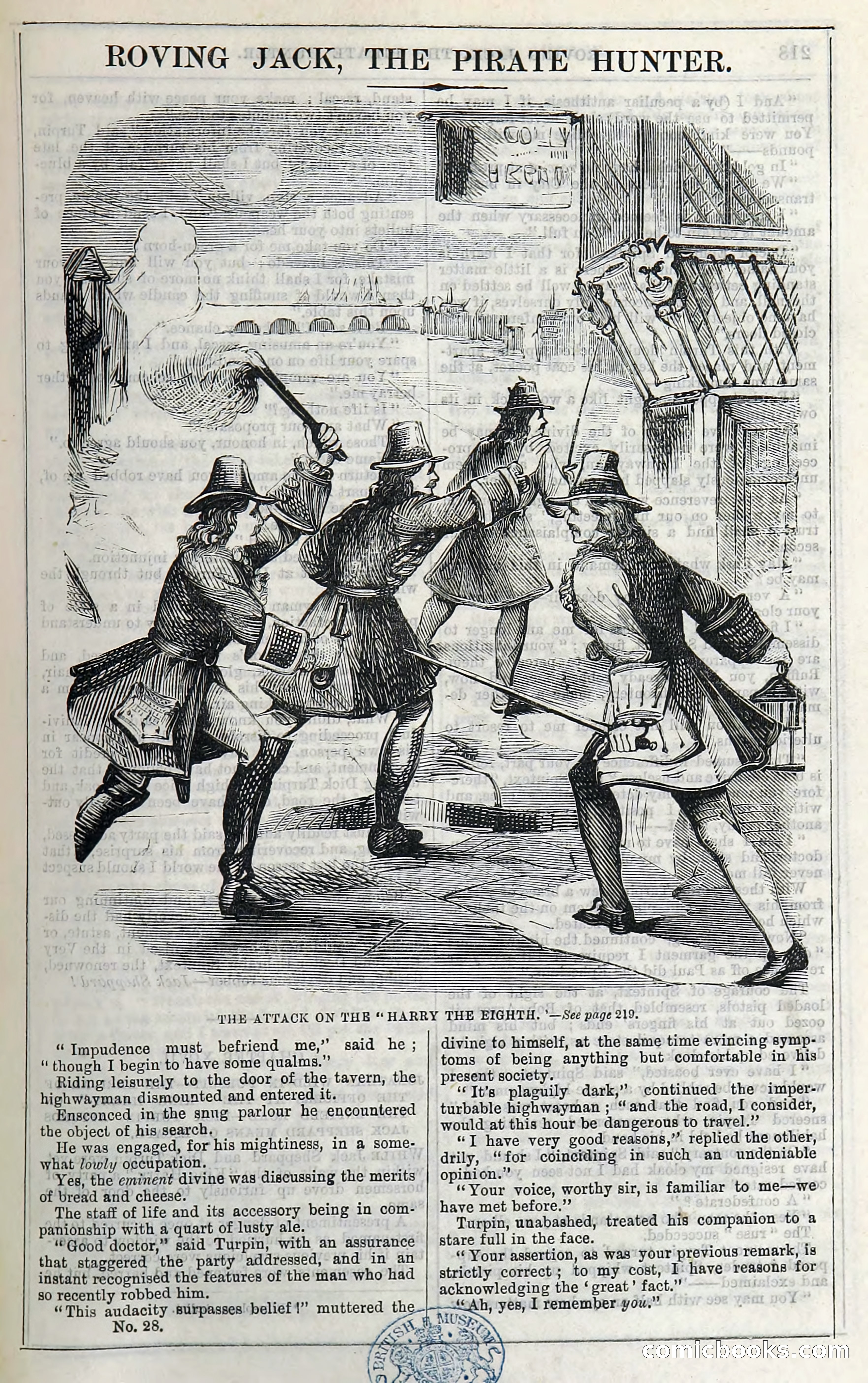 Roving Jack, The Pirate Hunter — page 197: Penny Dreadfuls, 1867