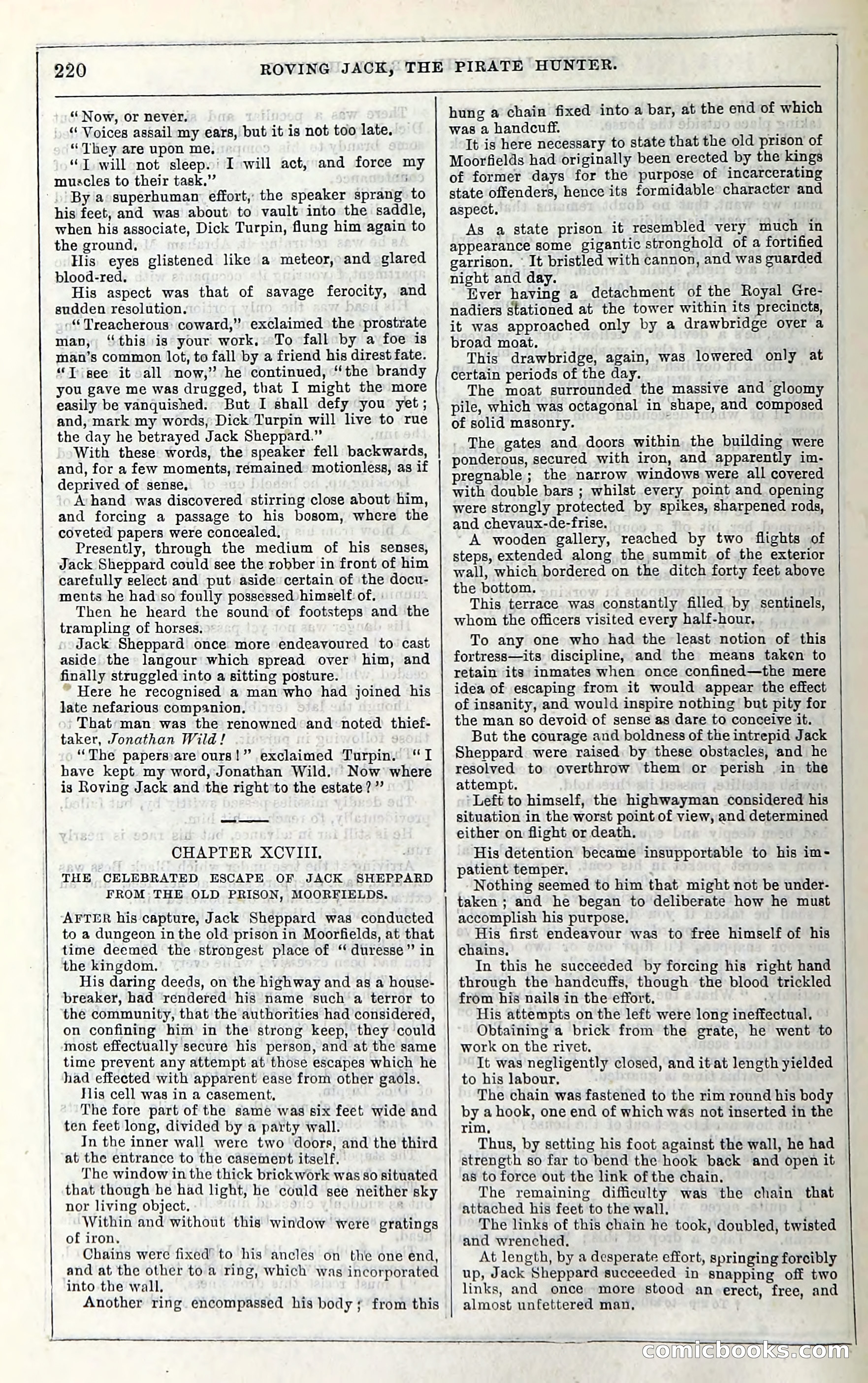 Roving Jack, The Pirate Hunter — page 200: Penny Dreadfuls, 1867