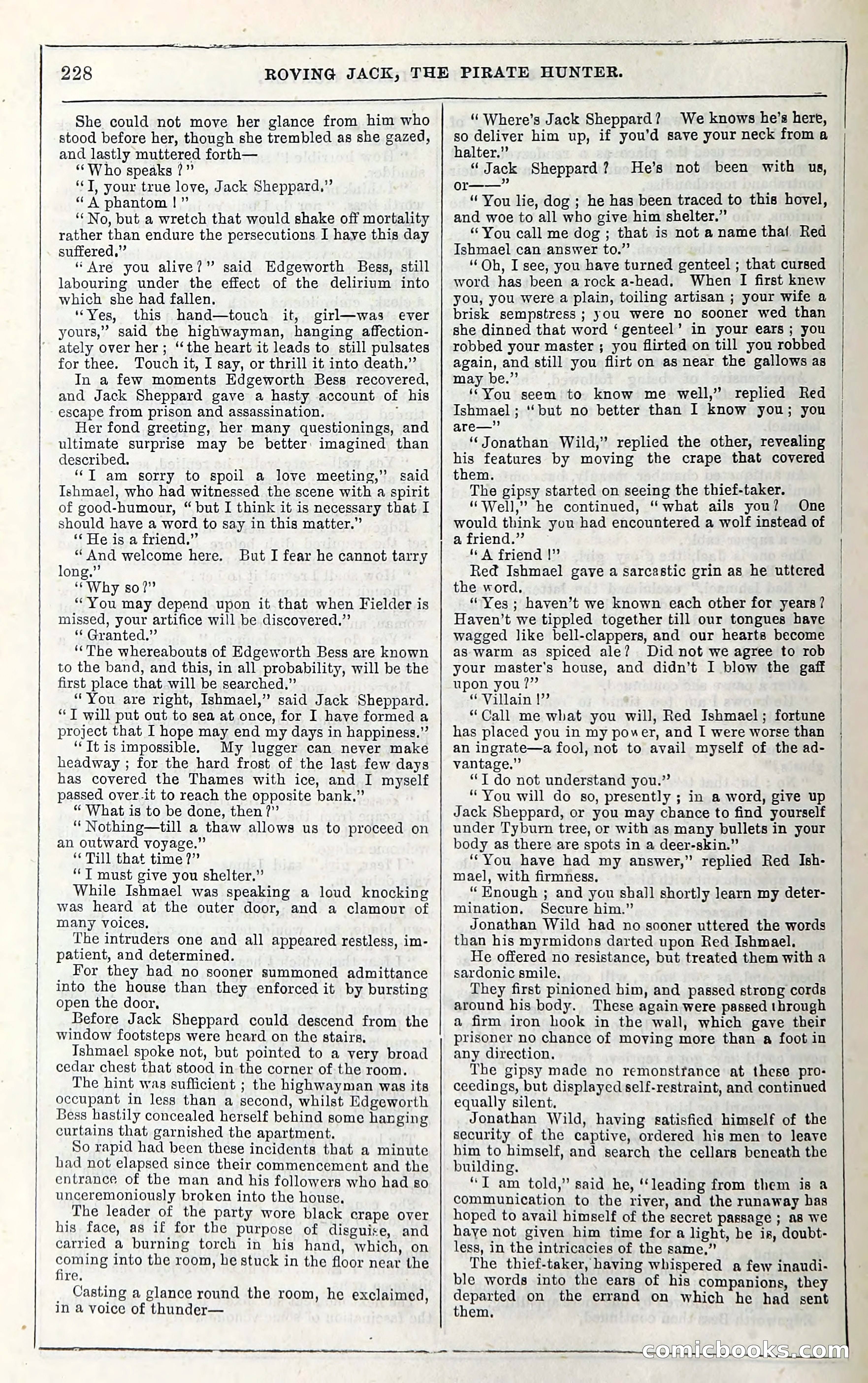 Roving Jack, The Pirate Hunter — page 208: Penny Dreadfuls, 1867