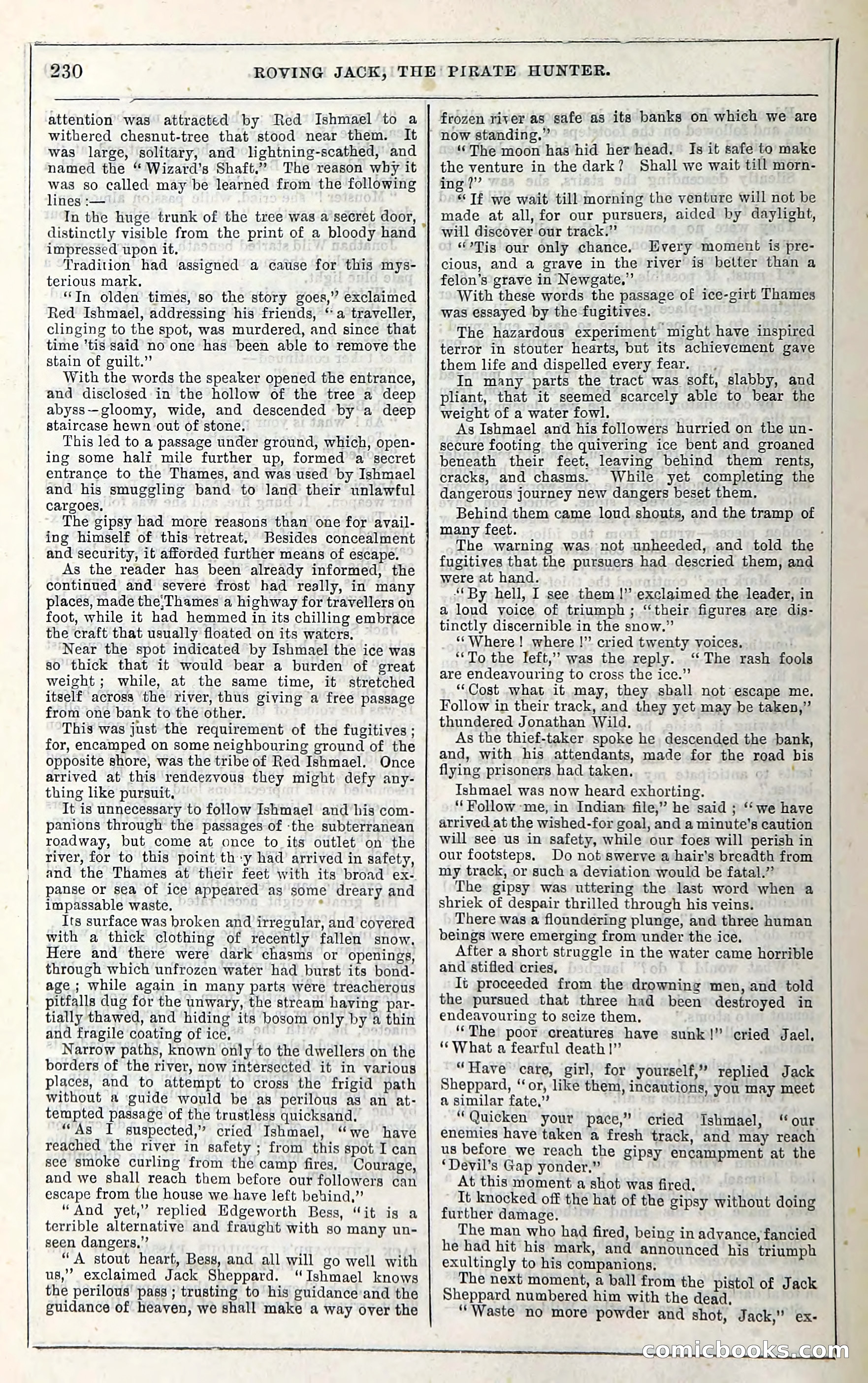 Roving Jack, The Pirate Hunter — page 210: Penny Dreadfuls, 1867