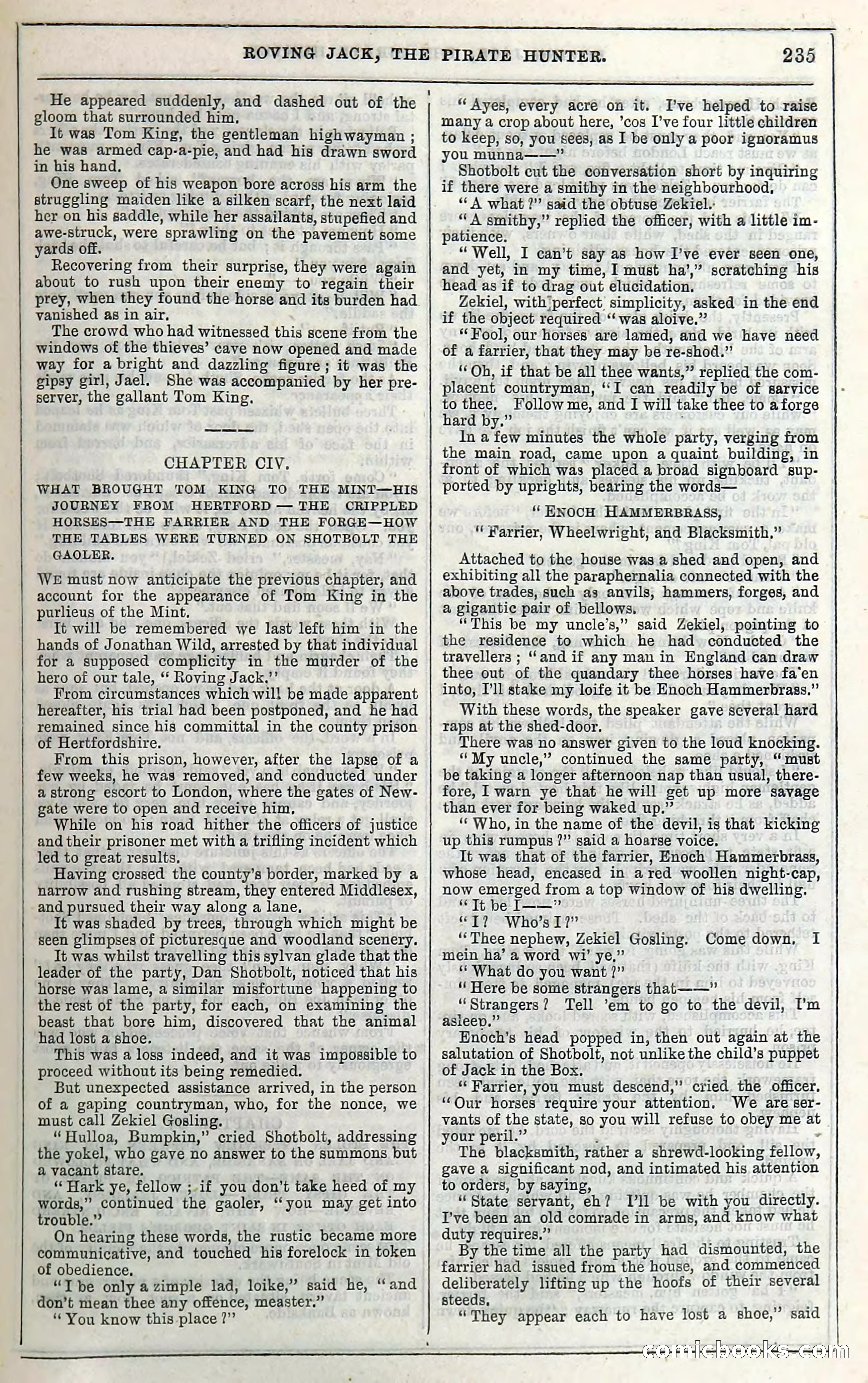 Roving Jack, The Pirate Hunter — page 215: Penny Dreadfuls, 1867