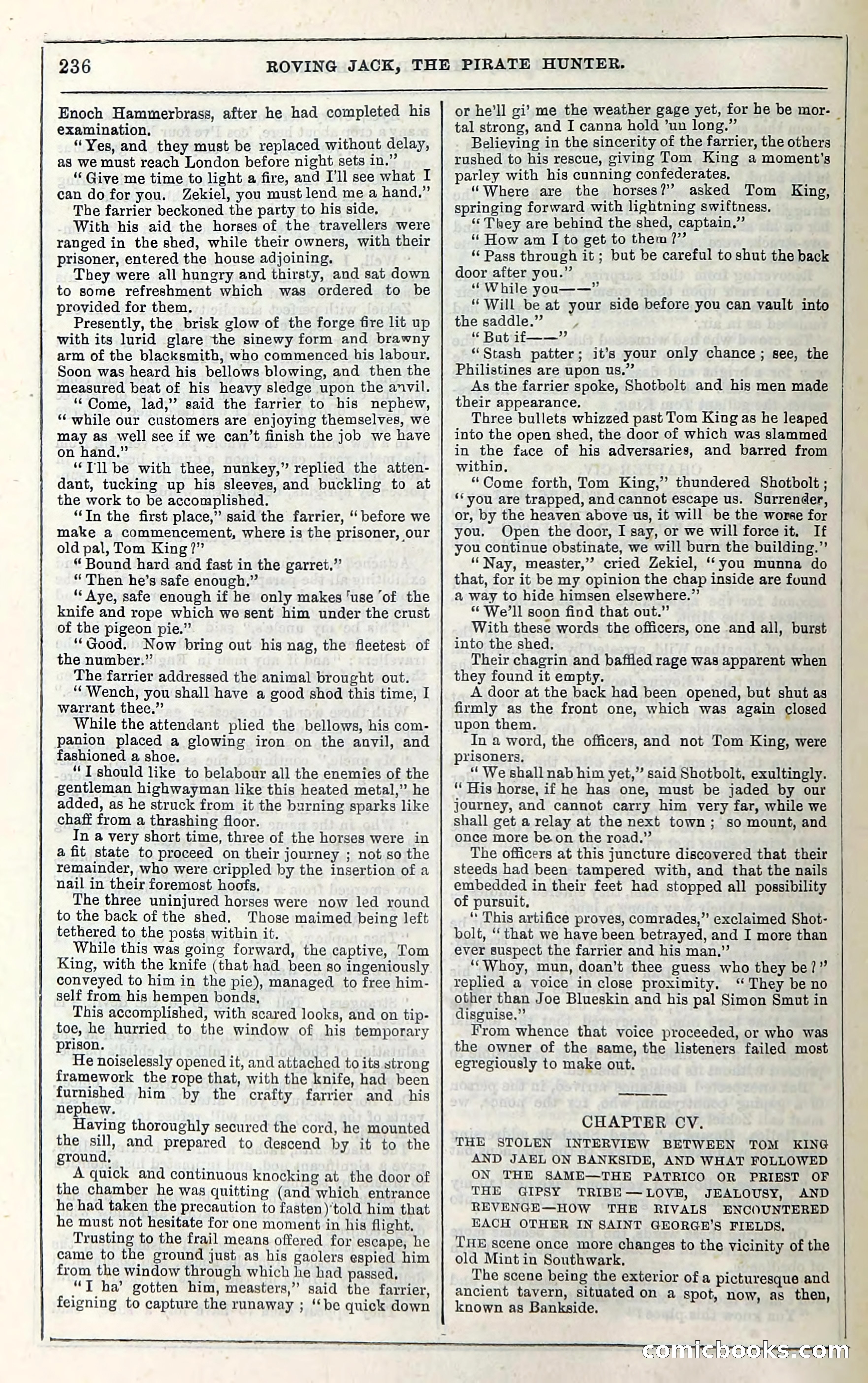 Roving Jack, The Pirate Hunter — page 216: Penny Dreadfuls, 1867