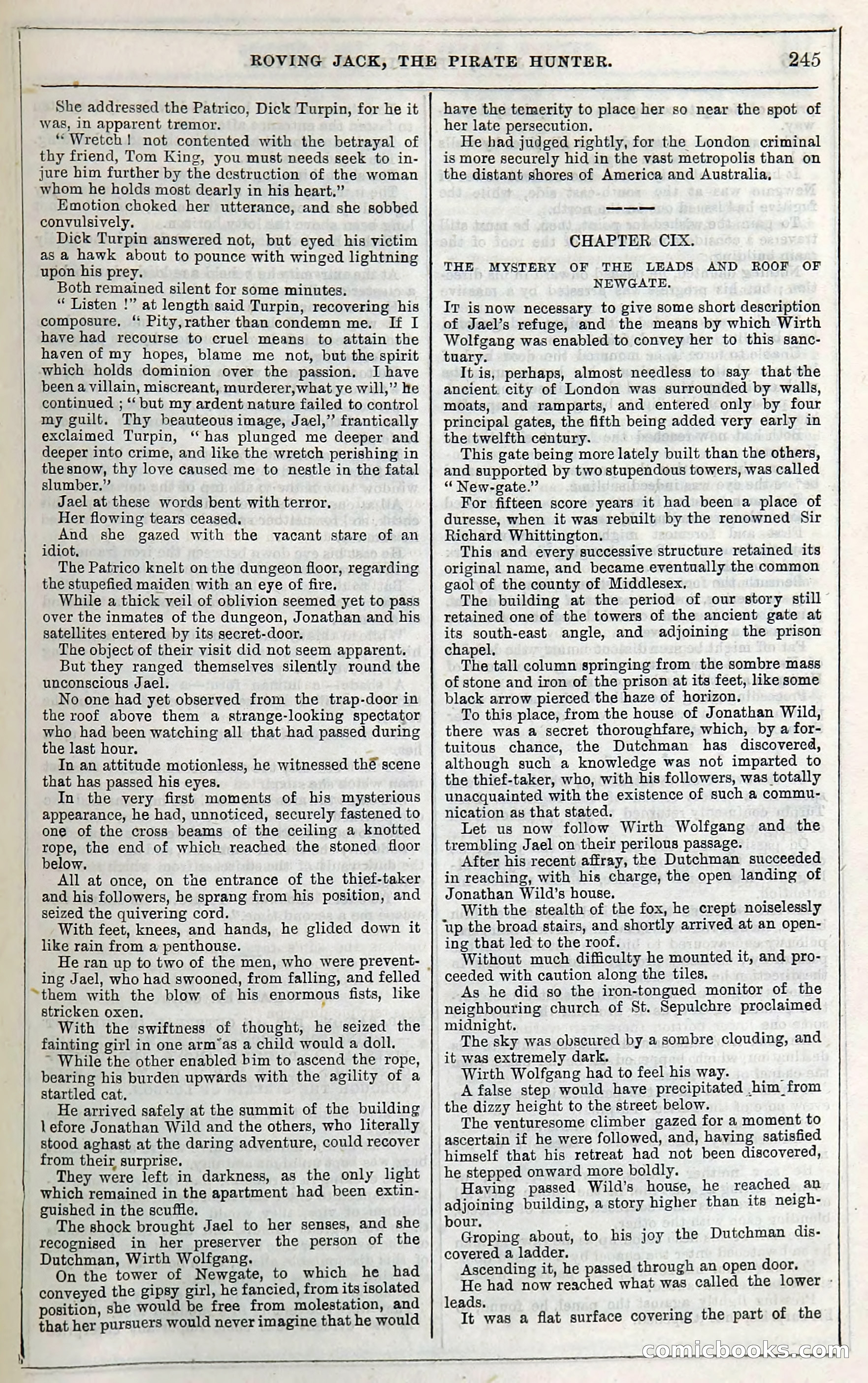 Roving Jack, The Pirate Hunter — page 225: Penny Dreadfuls, 1867