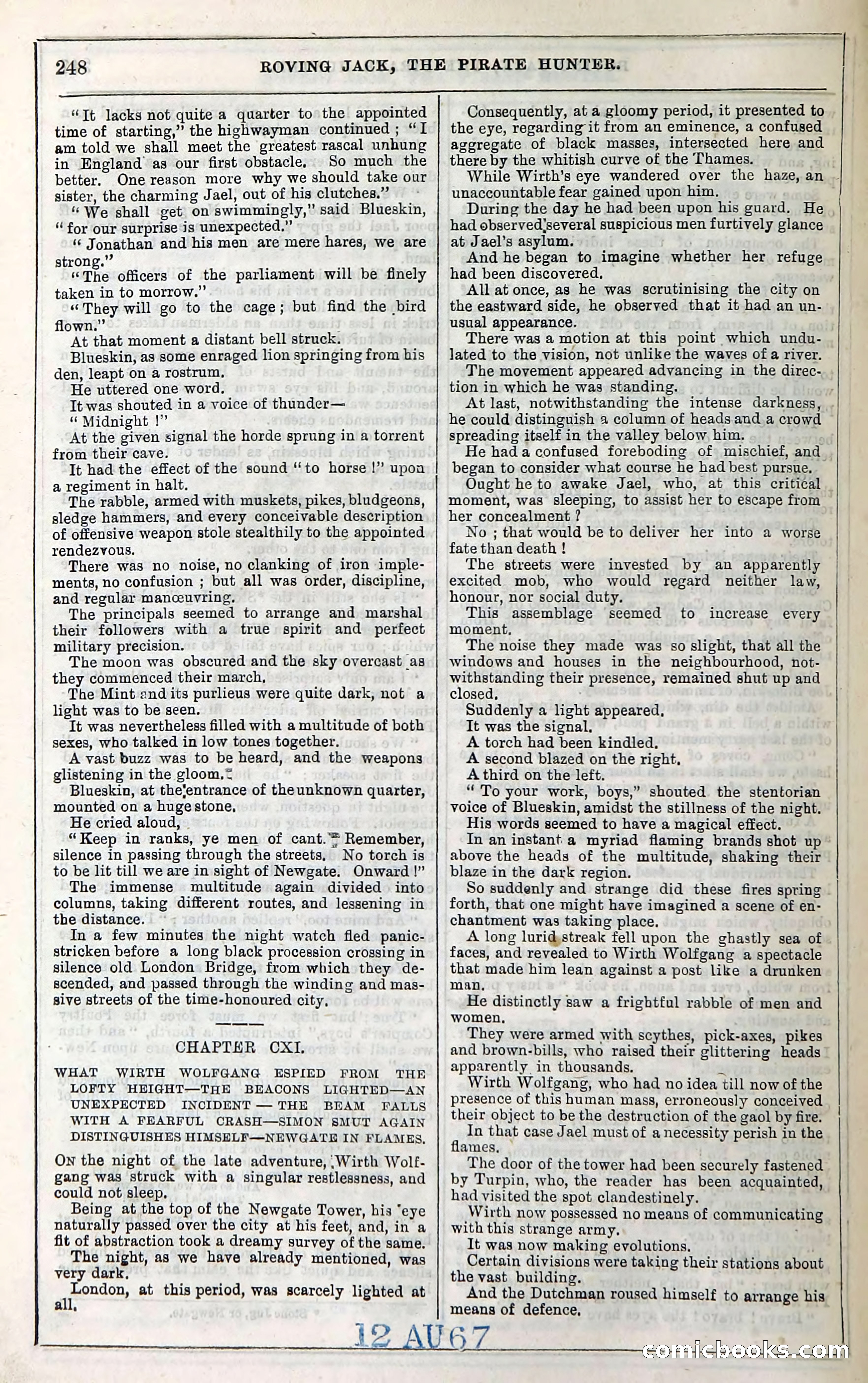 Roving Jack, The Pirate Hunter — page 228: Penny Dreadfuls, 1867