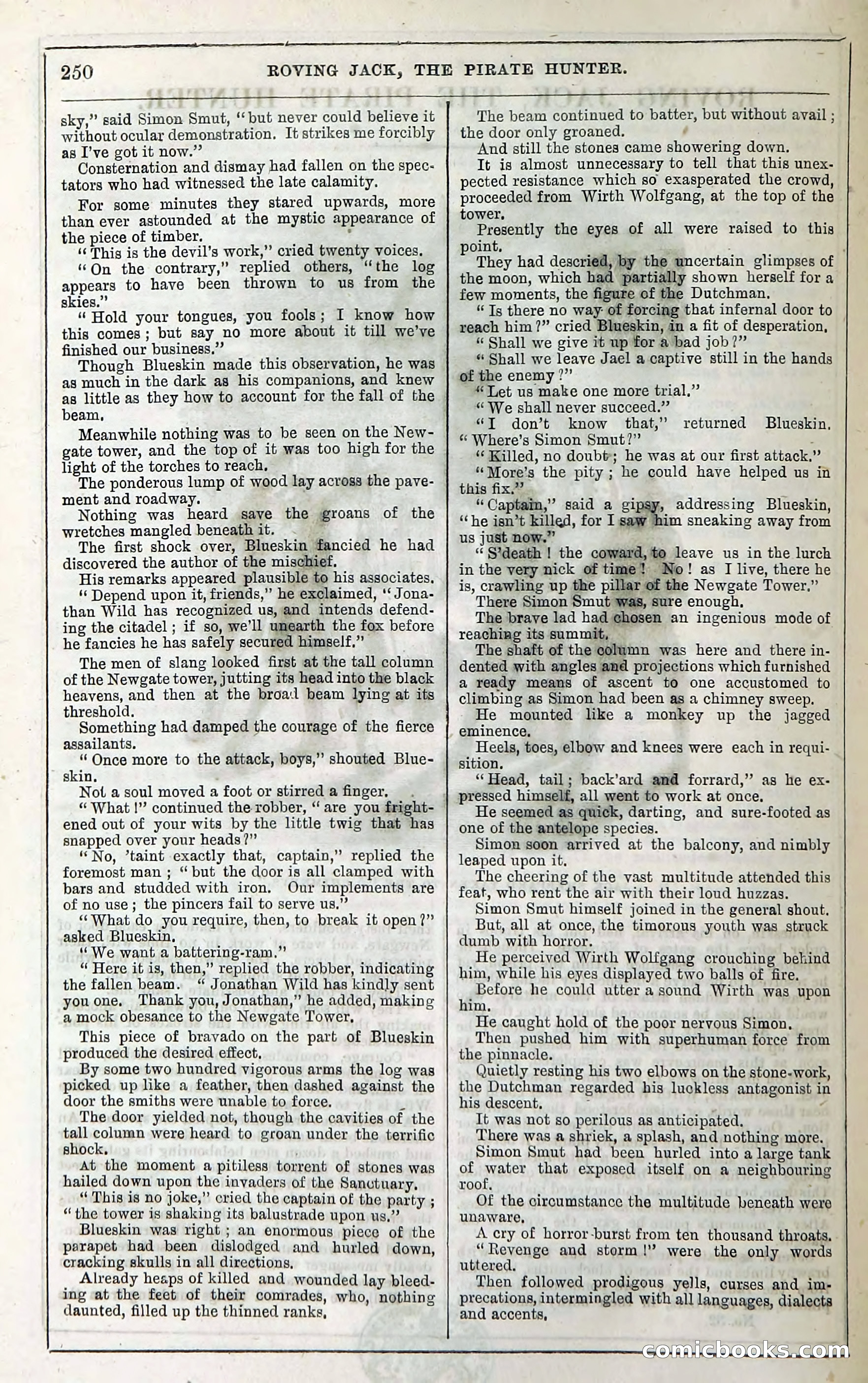 Roving Jack, The Pirate Hunter — page 230: Penny Dreadfuls, 1867