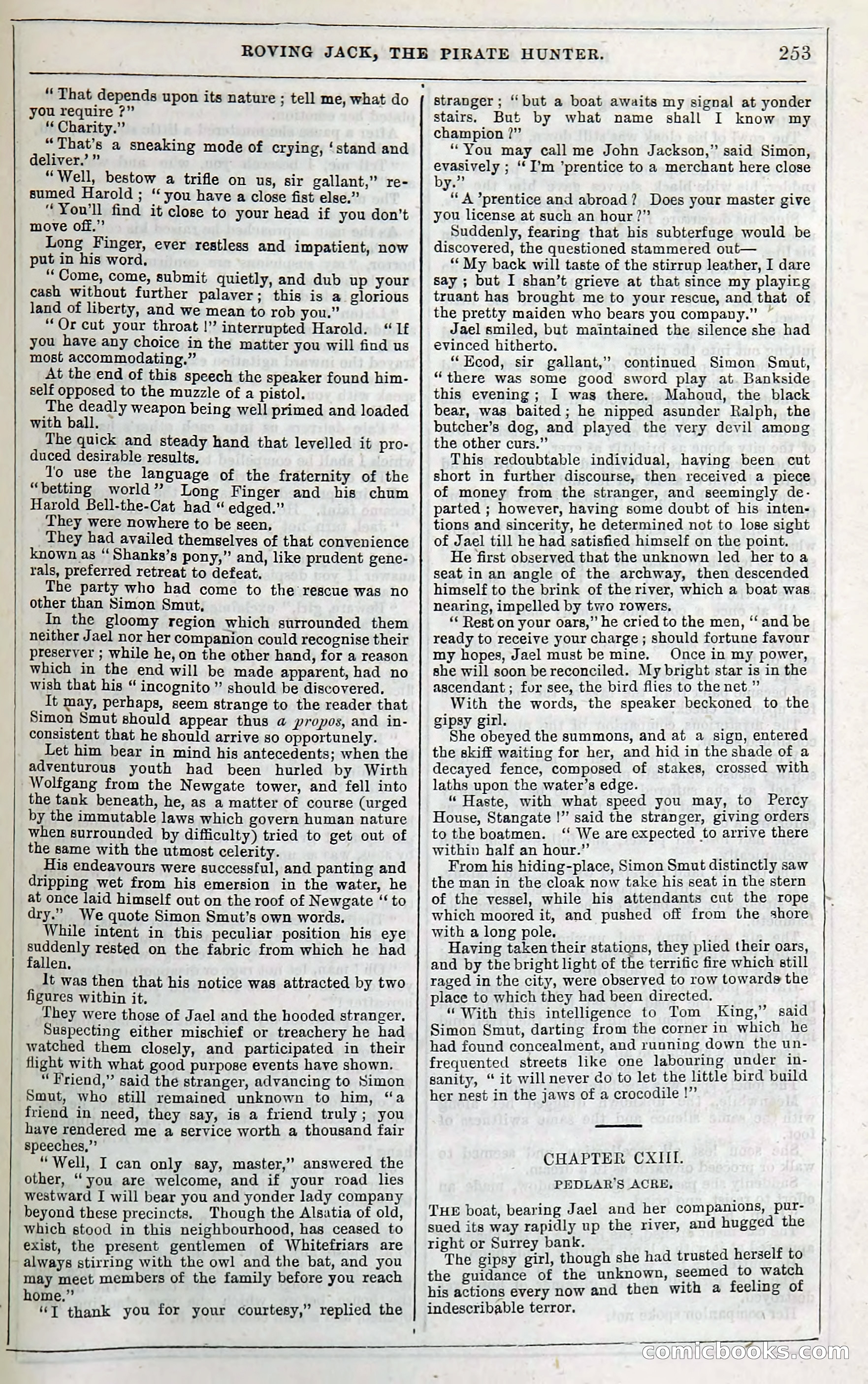 Roving Jack, The Pirate Hunter — page 233: Penny Dreadfuls, 1867
