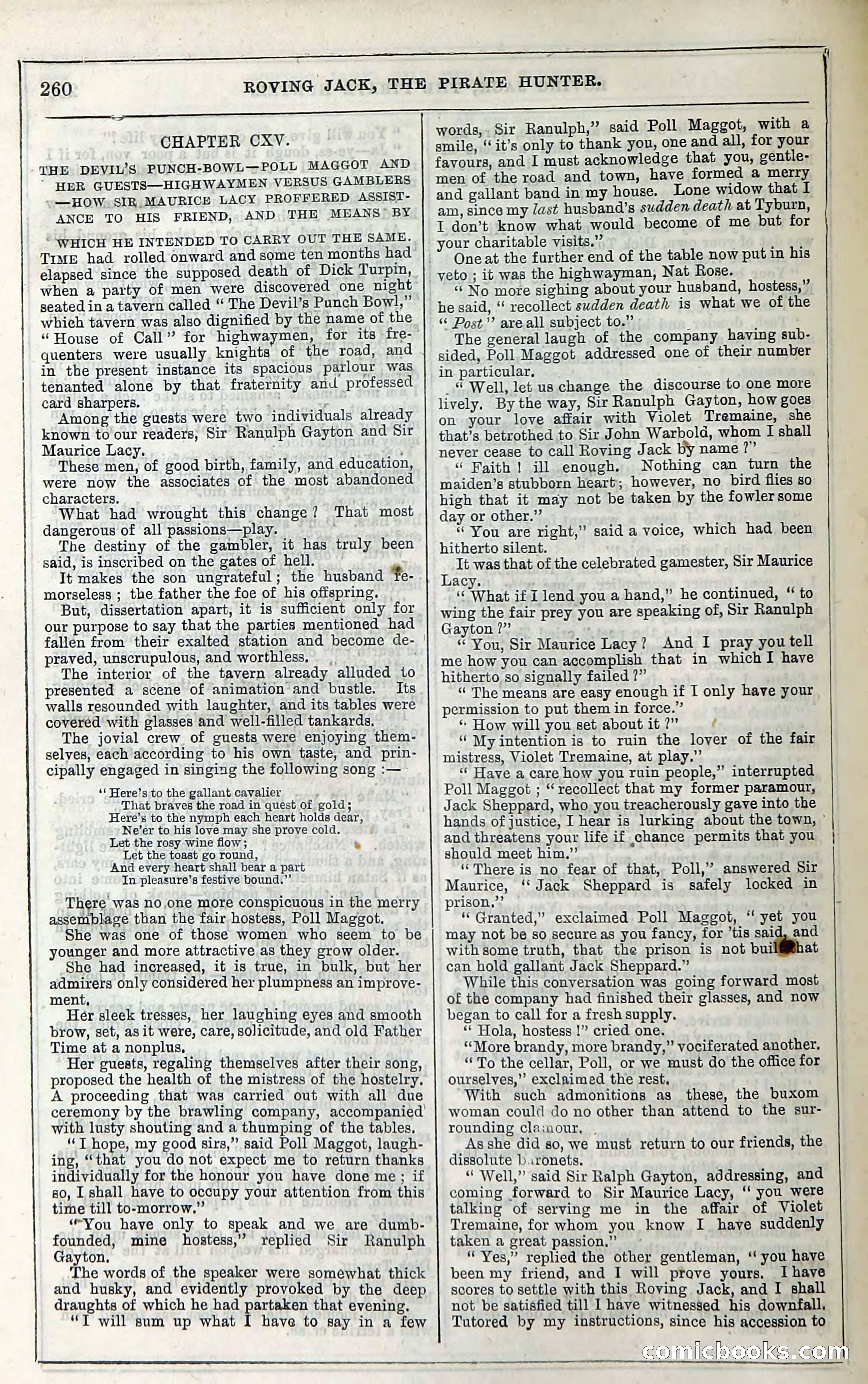 Roving Jack, The Pirate Hunter — page 240: Penny Dreadfuls, 1867