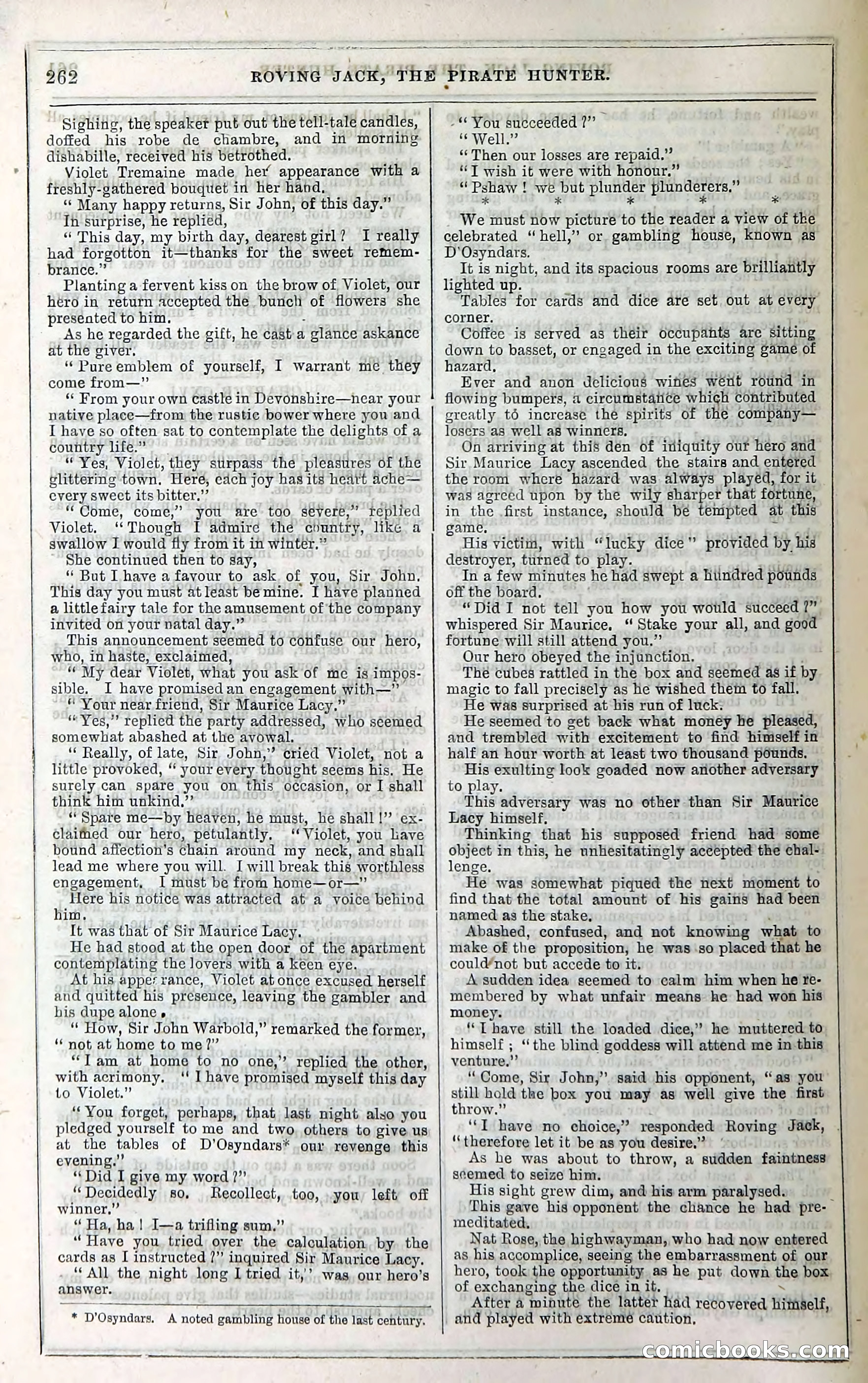 Roving Jack, The Pirate Hunter — page 242: Penny Dreadfuls, 1867