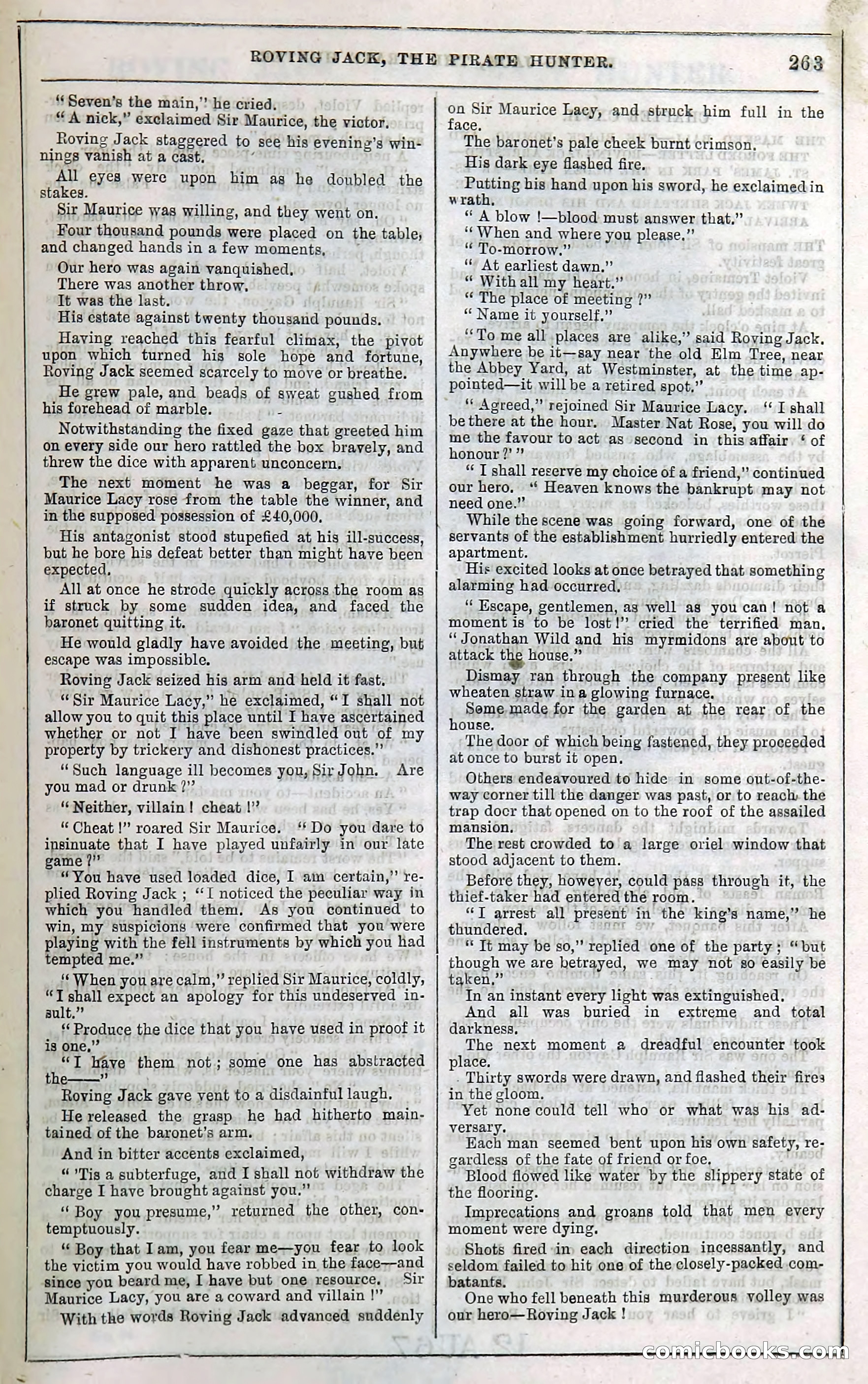 Roving Jack, The Pirate Hunter — page 243: Penny Dreadfuls, 1867