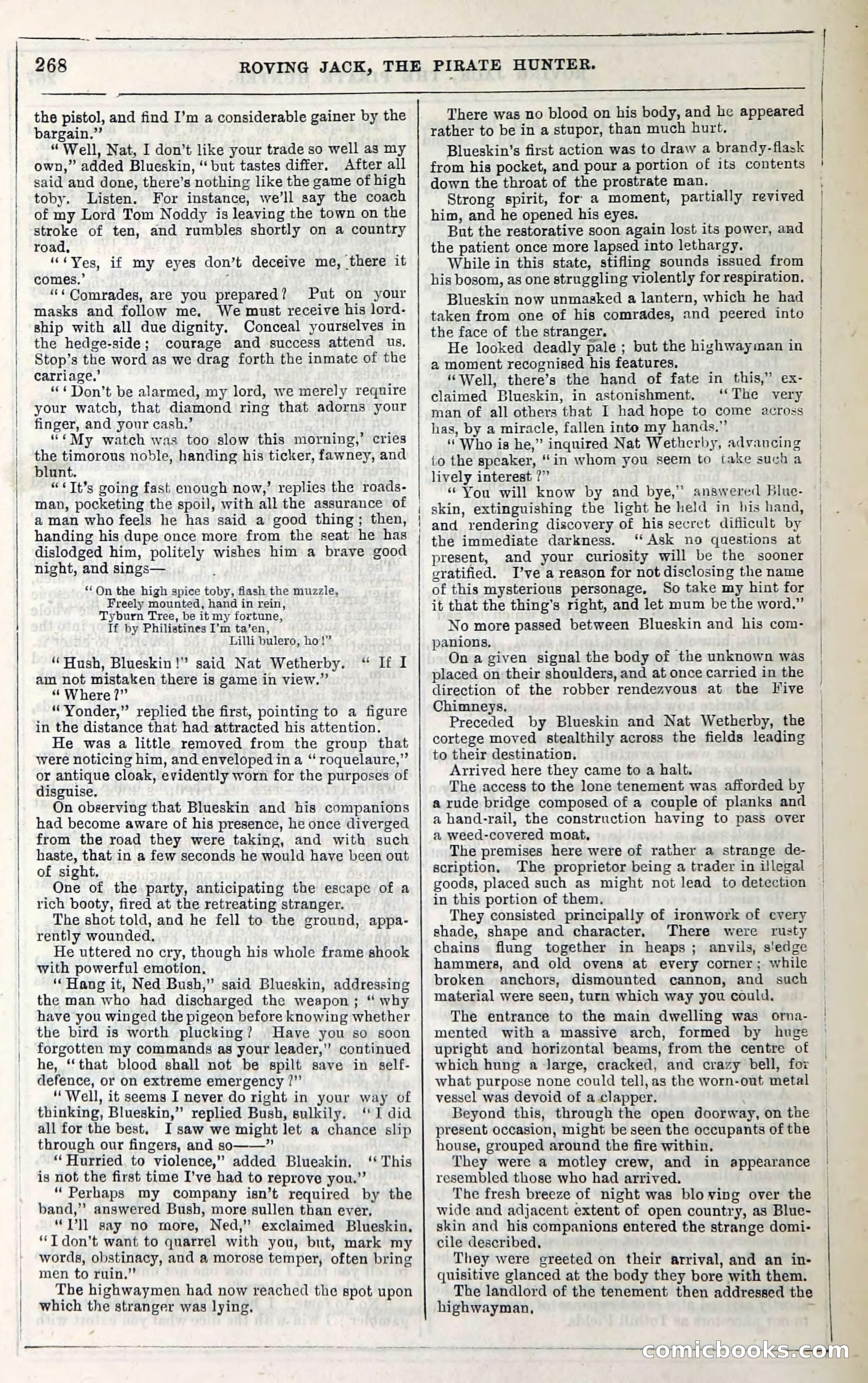Roving Jack, The Pirate Hunter — page 248: Penny Dreadfuls, 1867