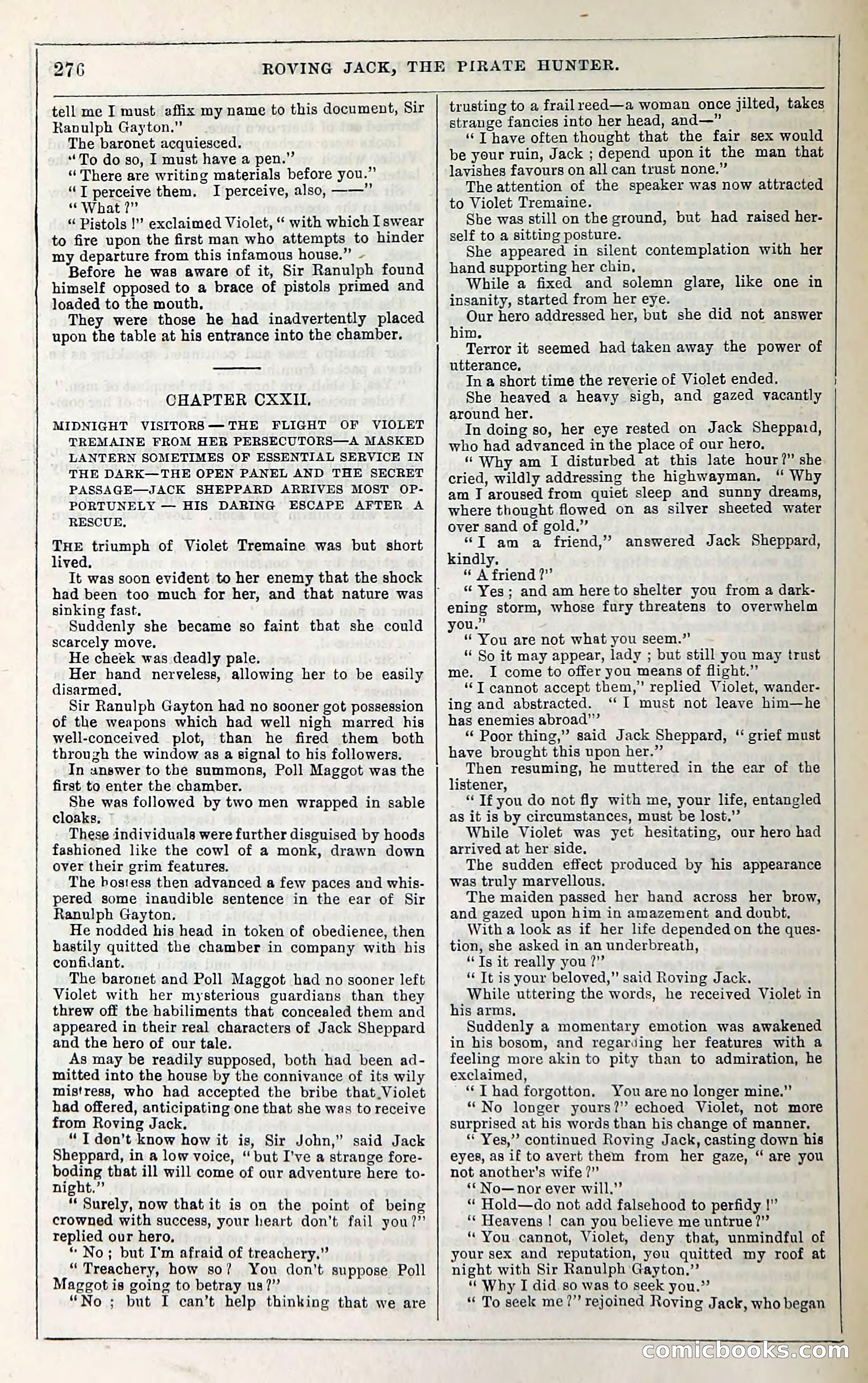 Roving Jack, The Pirate Hunter — page 256: Penny Dreadfuls, 1867